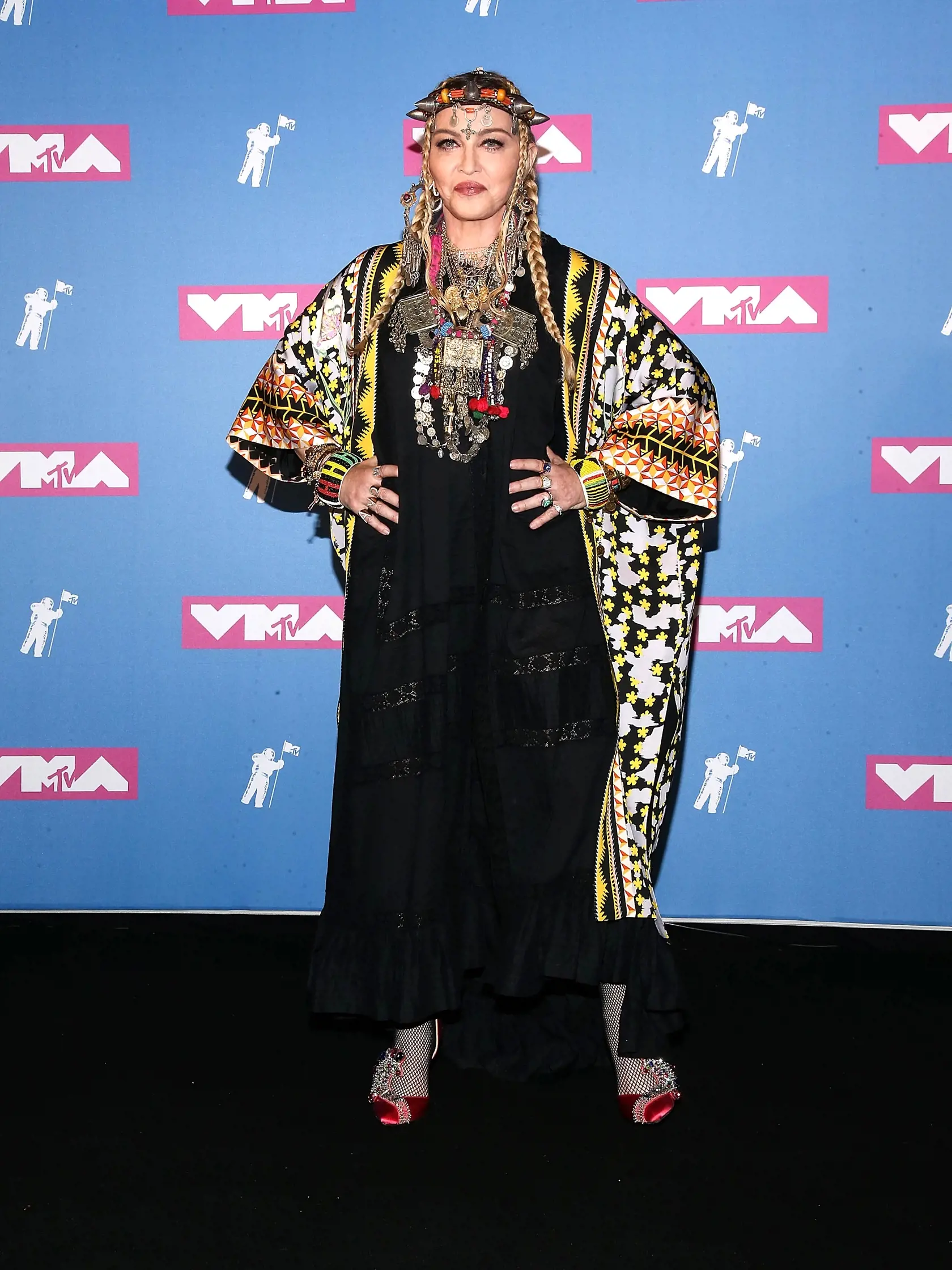 NEW YORK, NY - AUGUST 20:  Madonna poses in the press room at the 2018 MTV Video Music Awards Press Room at Radio City Music Hall on August 20, 2018 in New York City..  (Photo by Paul Zimmerman/Getty Images)