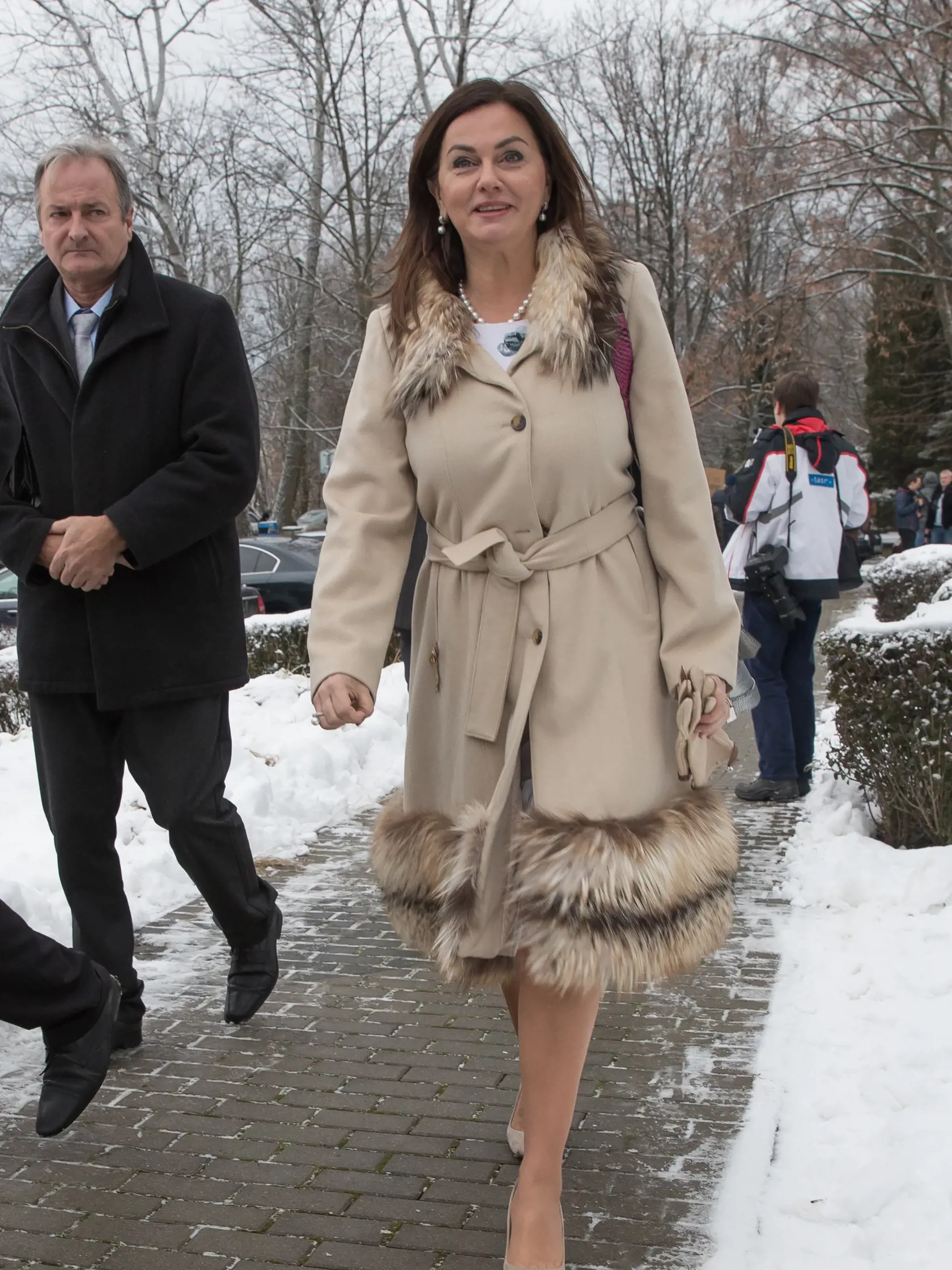 Snem politickej strany Smer SD v Martine. Monika Beňová prišla v dobrej nálade.