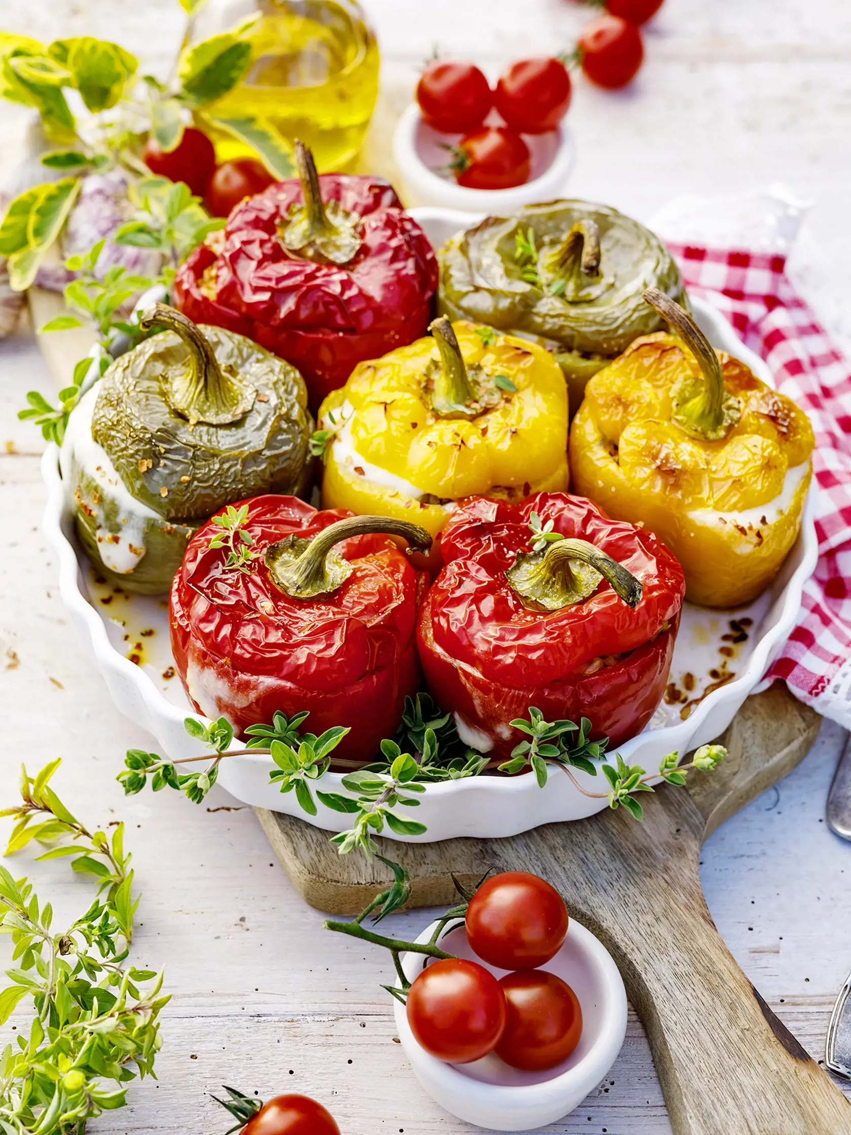 Pečená paprika plnená syrom