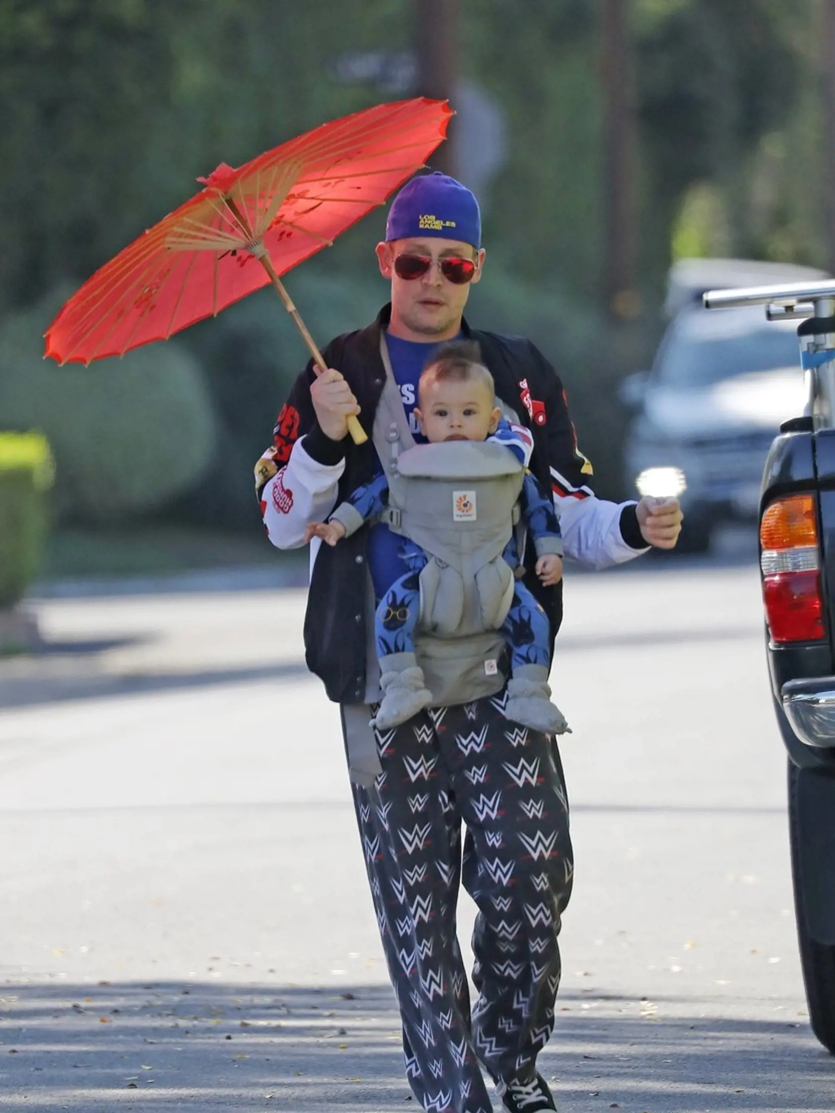 Macaulay Culkin v sebe rolu zabávača nezaprie. Jeho syn akoby mu z oka vypadol.