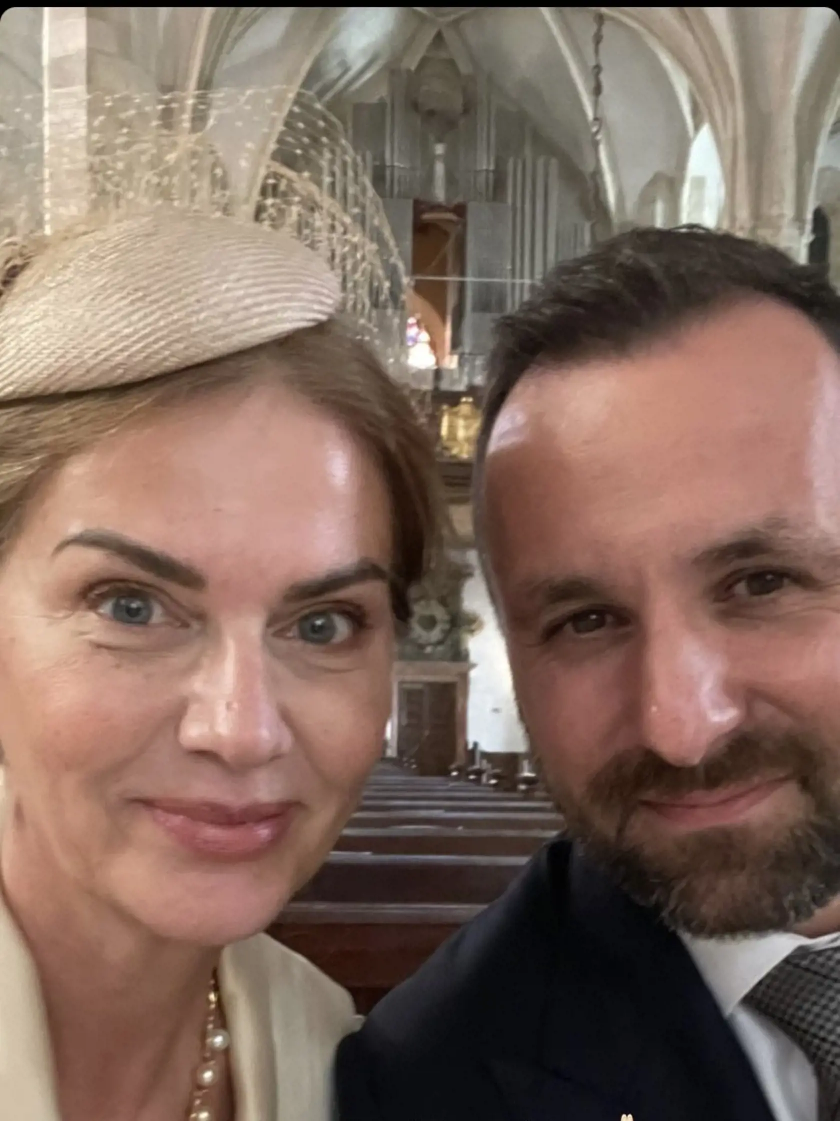 Monika Beňová s partnerom na krste dcéry Dominiky Cibulkovej, Niny