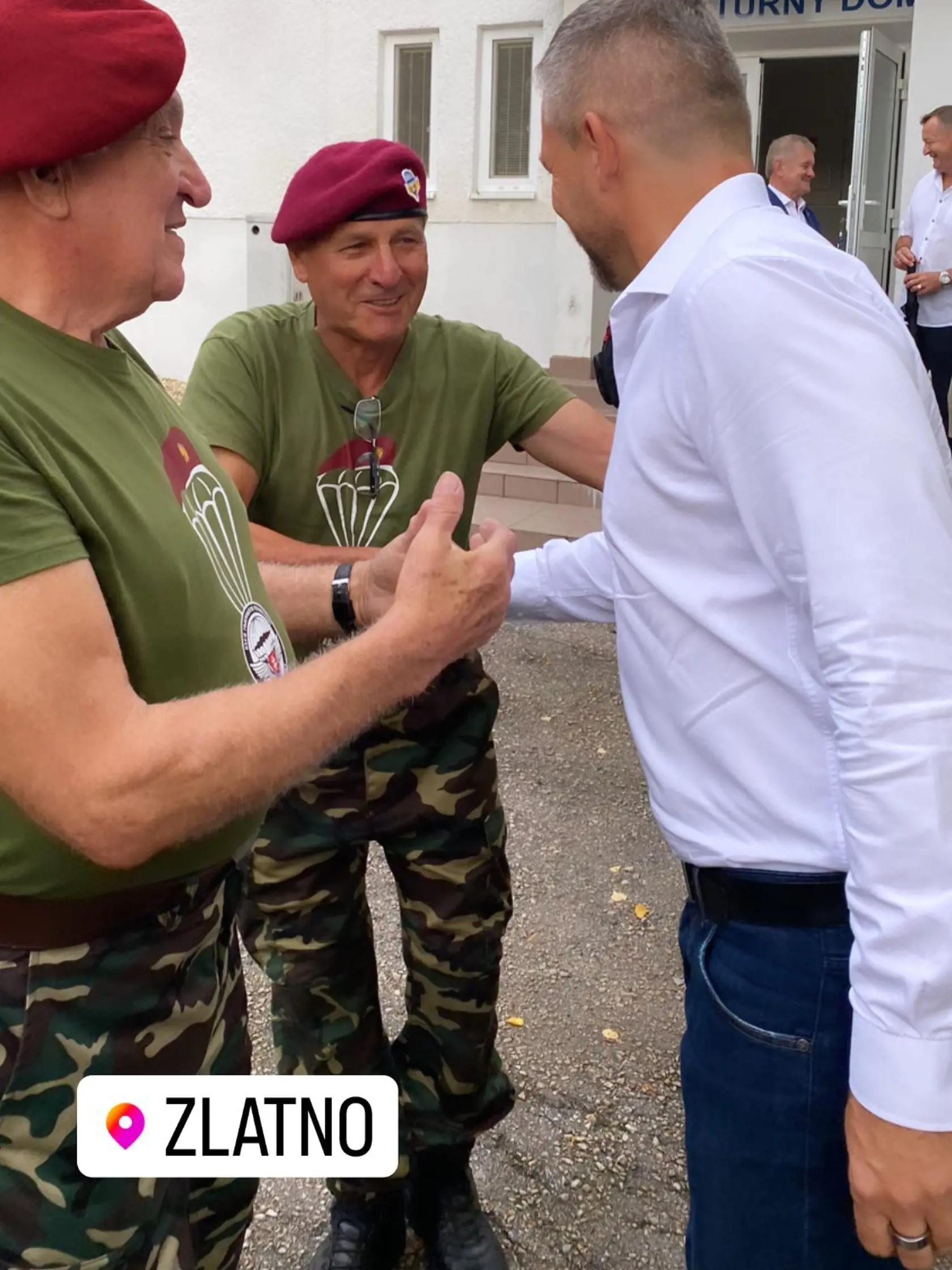 Šéf Hlasu Peter Pellegrini sa v Zlatne stretol s bývalými partizánmi.