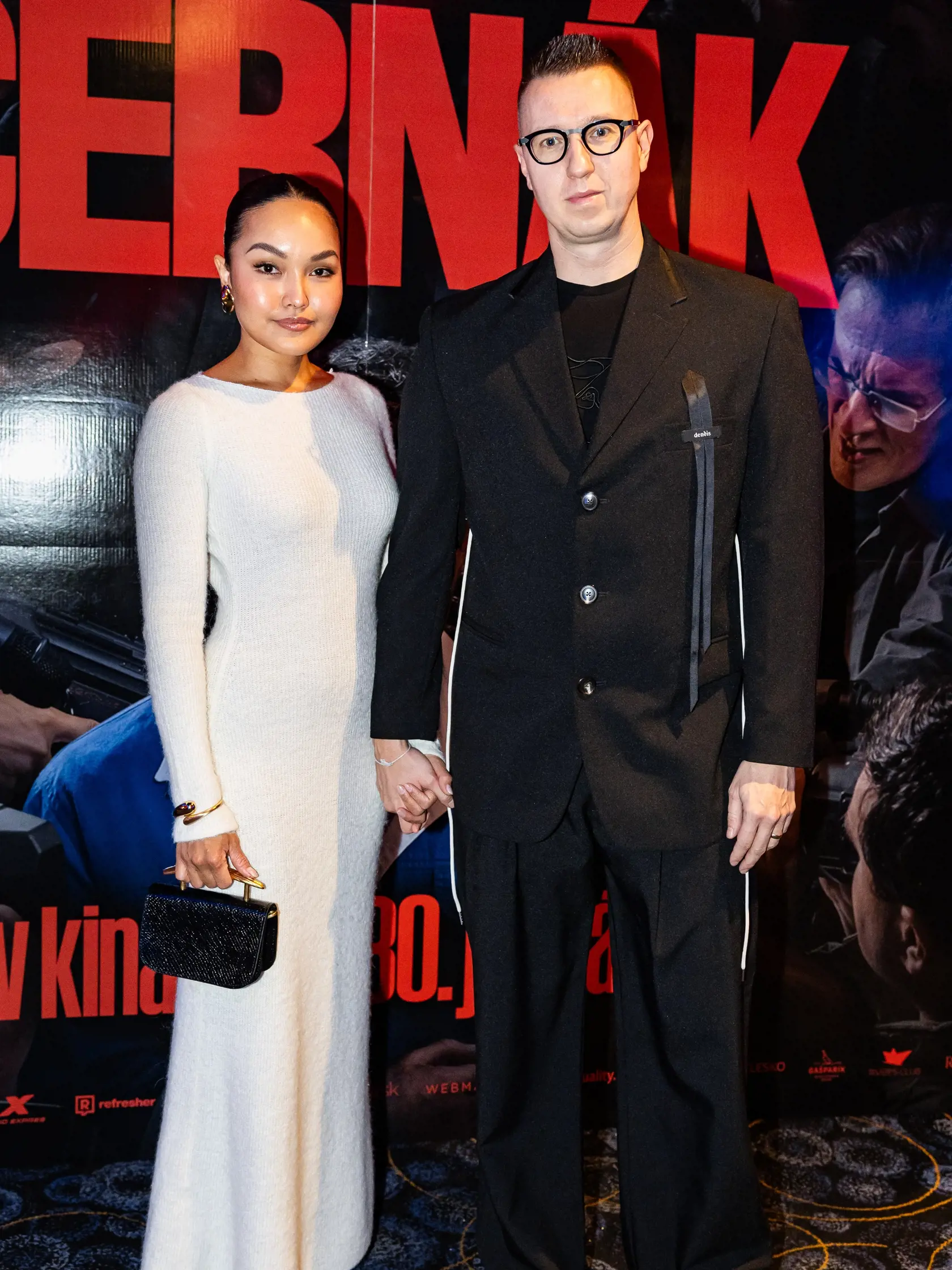 Premiéra druhého dielu filmu “ČERNÁK” v Bratislave. Na snímke Jakub Kroner s manželkou.