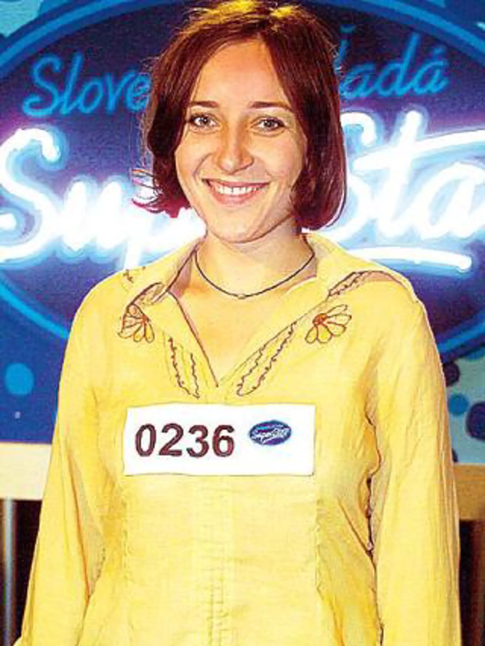 Rok 2005: Koščová počas konkurzu do speváckej súťaže SuperStar.