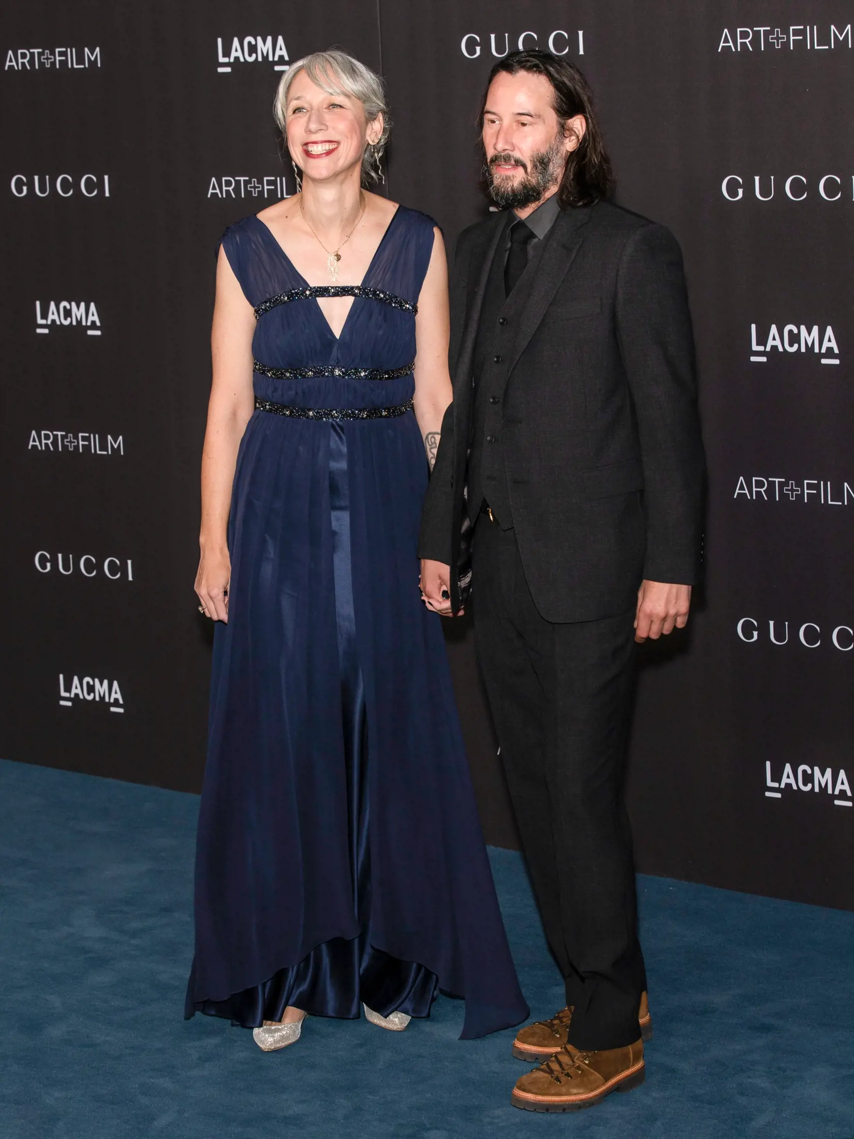 Keanu so svojou priateľkou, Alexandrou Grant.