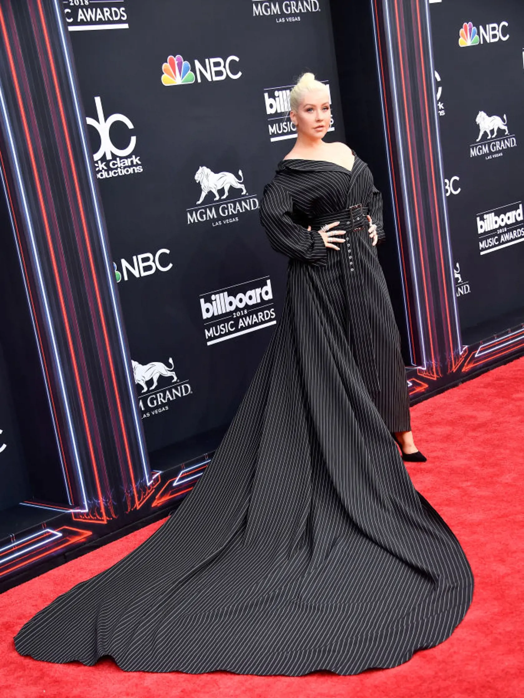 LAS VEGAS, NV - MAY 20:  Recording artist Christina Aguilera attends the 2018 Billboard Music Awards at MGM Grand Garden Arena on May 20, 2018 in Las Vegas, Nevada.  (Photo by Frazer Harrison/Getty Images)