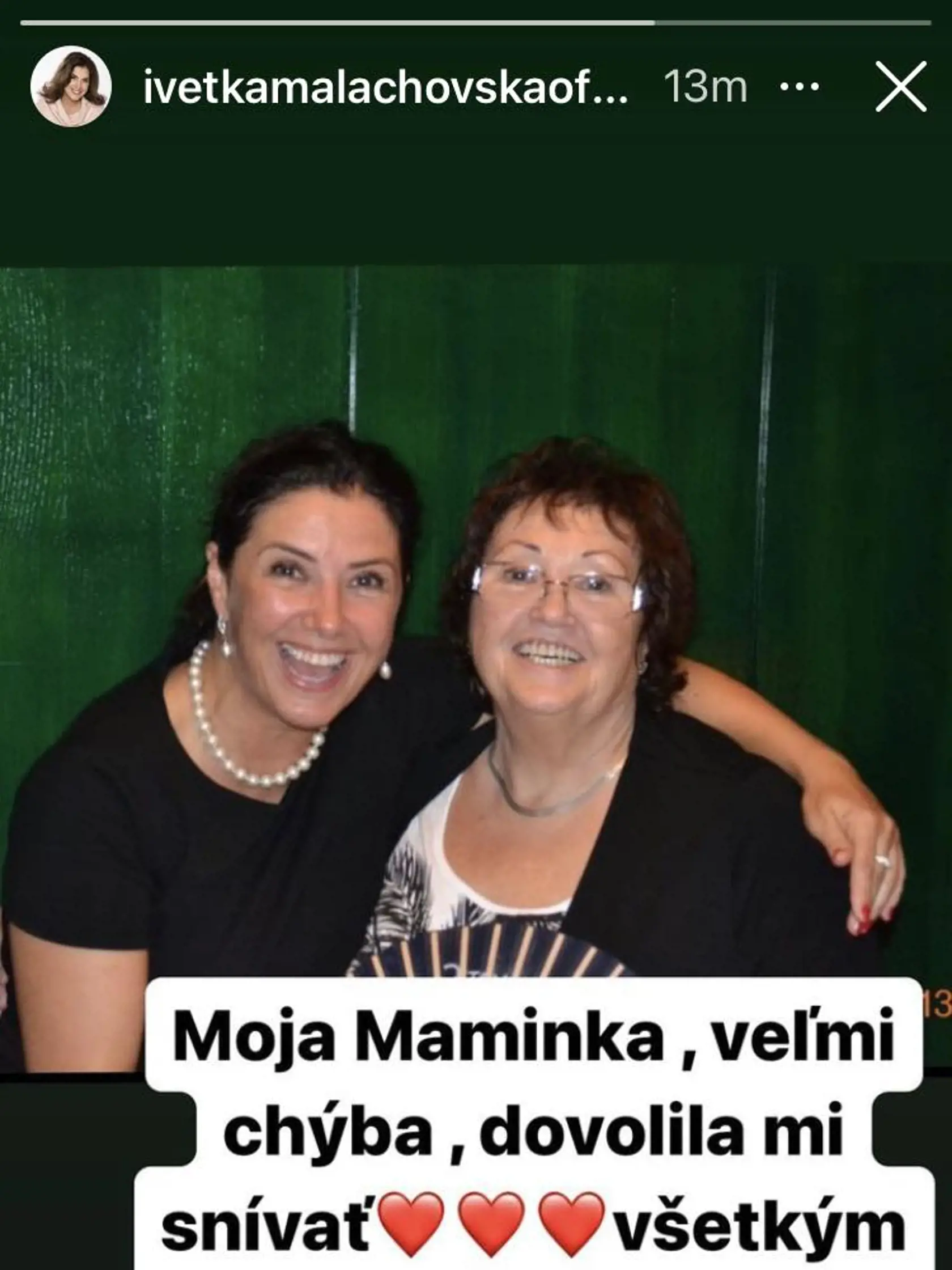 Deň matiek našich celebrít: Na milovanú mamu, ktorá už, žiaľ, nie je medzi nami, si zaspomínala aj Iveta Malachovská.