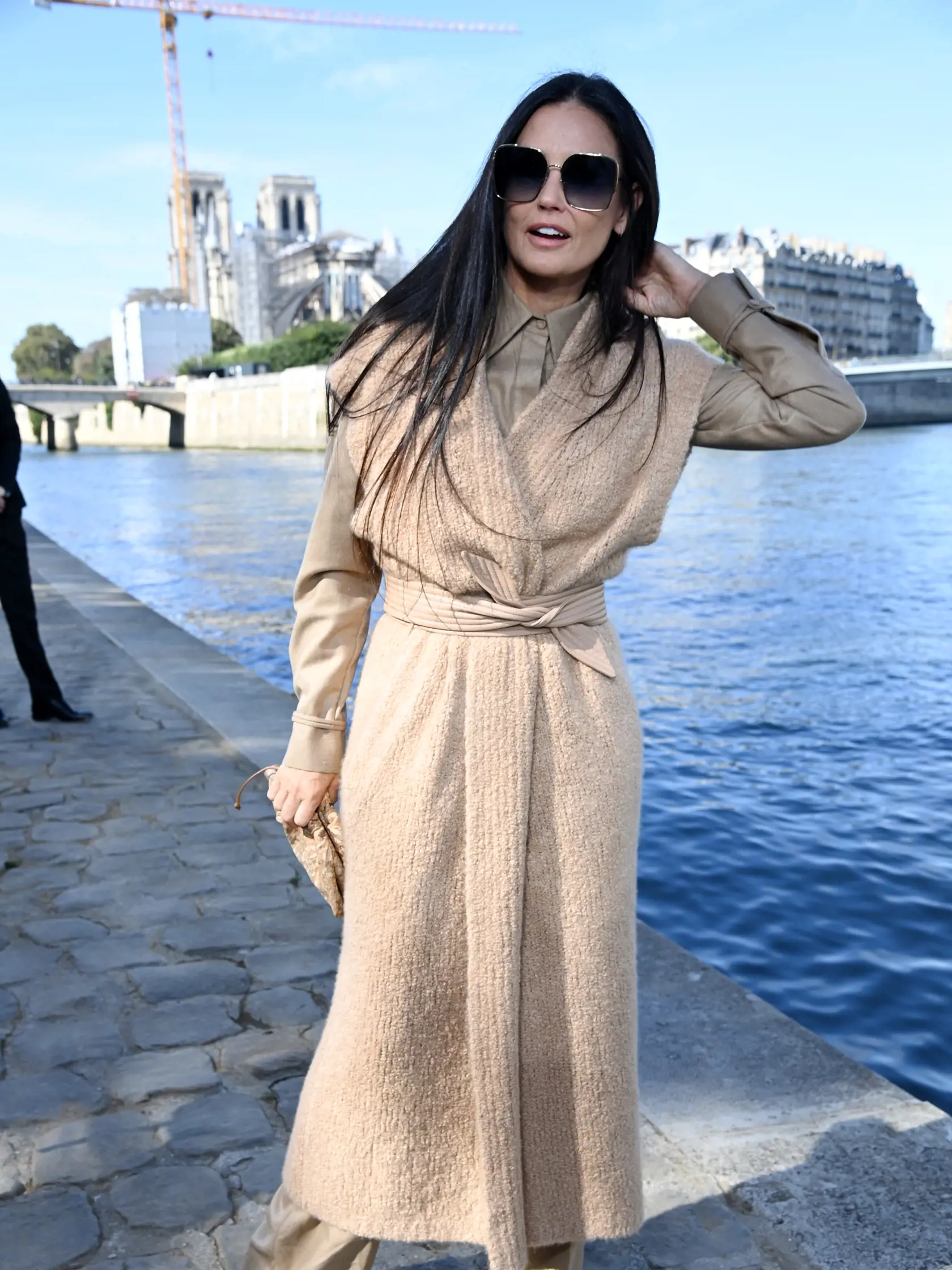 Demi Moore na prehliadke Chloé.