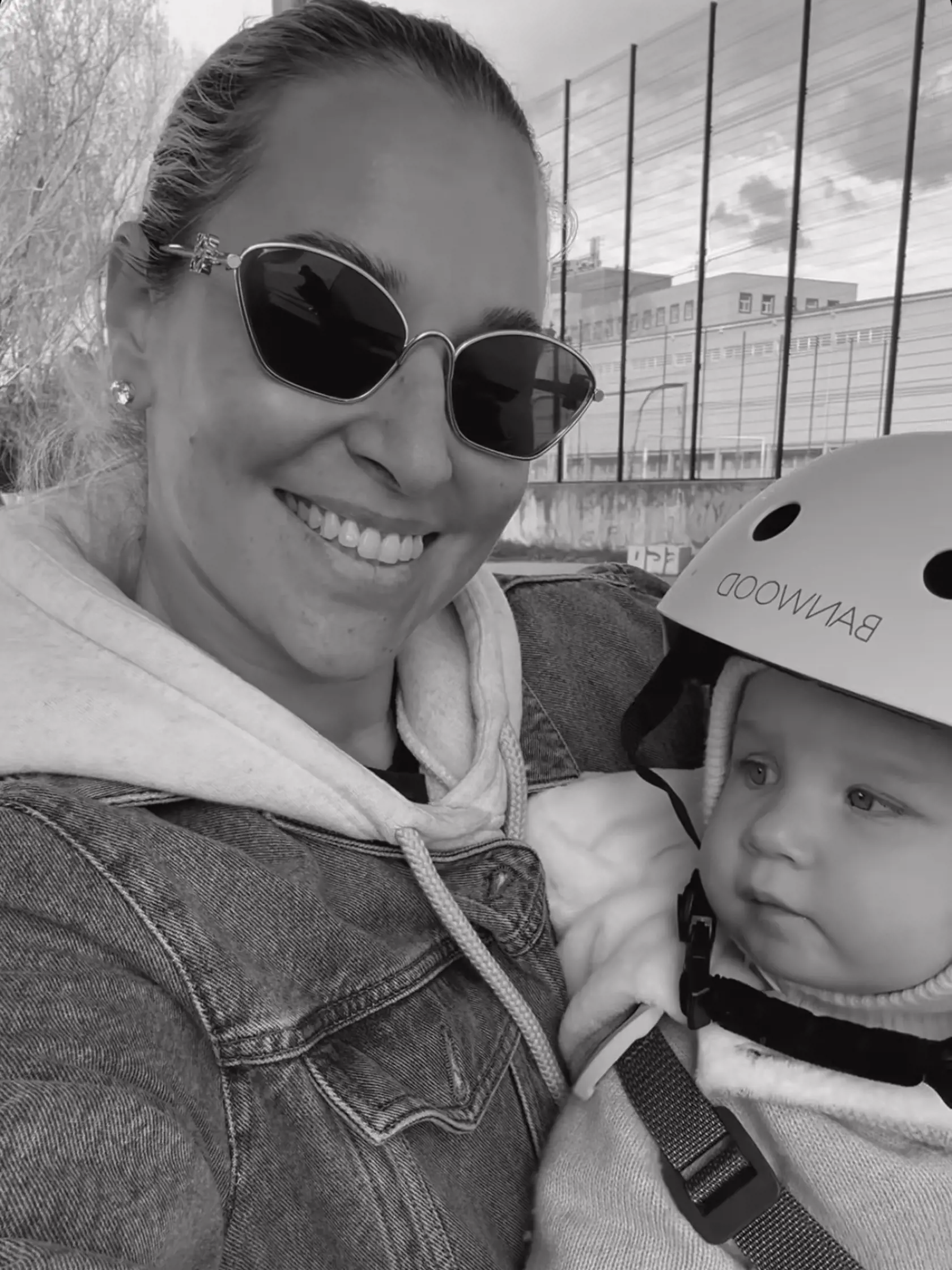 Ninka vôbec neplakala a jazdu na bicykli si užívala.
