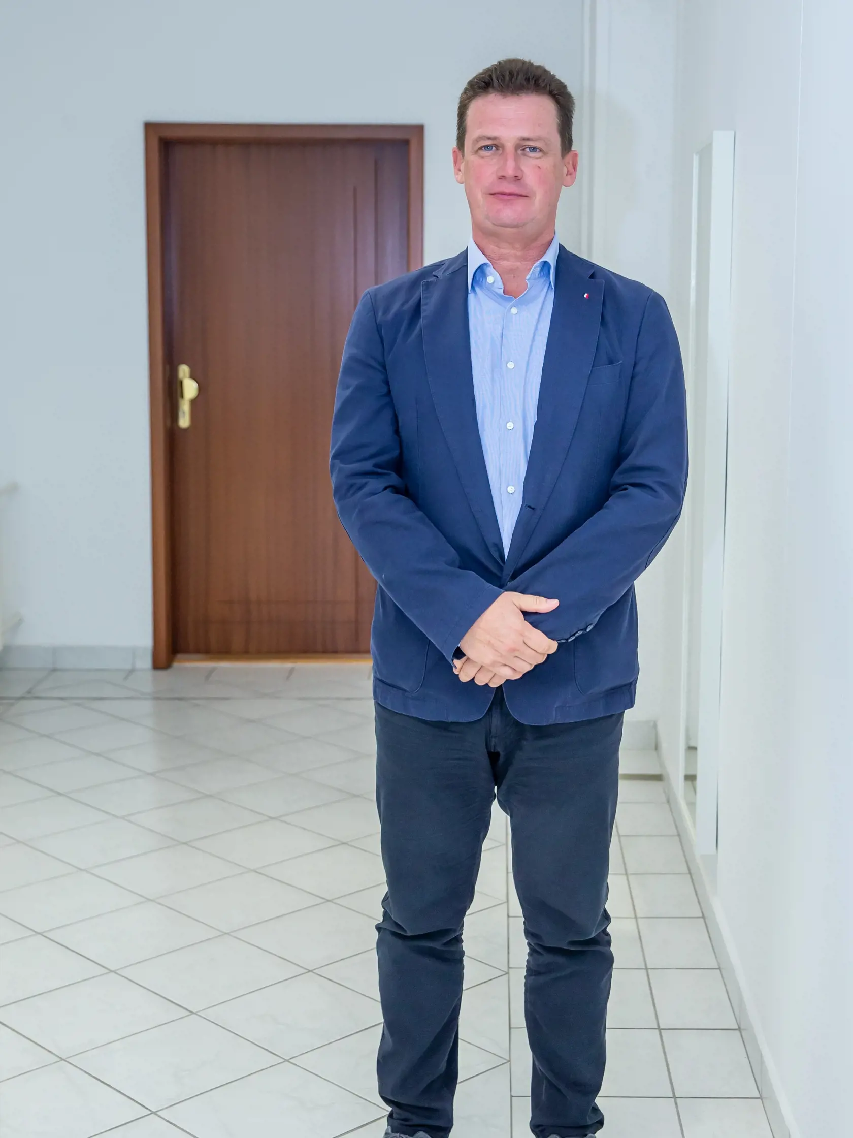 Na snímke je Igor Pramuk po tlačovej konferencii. 