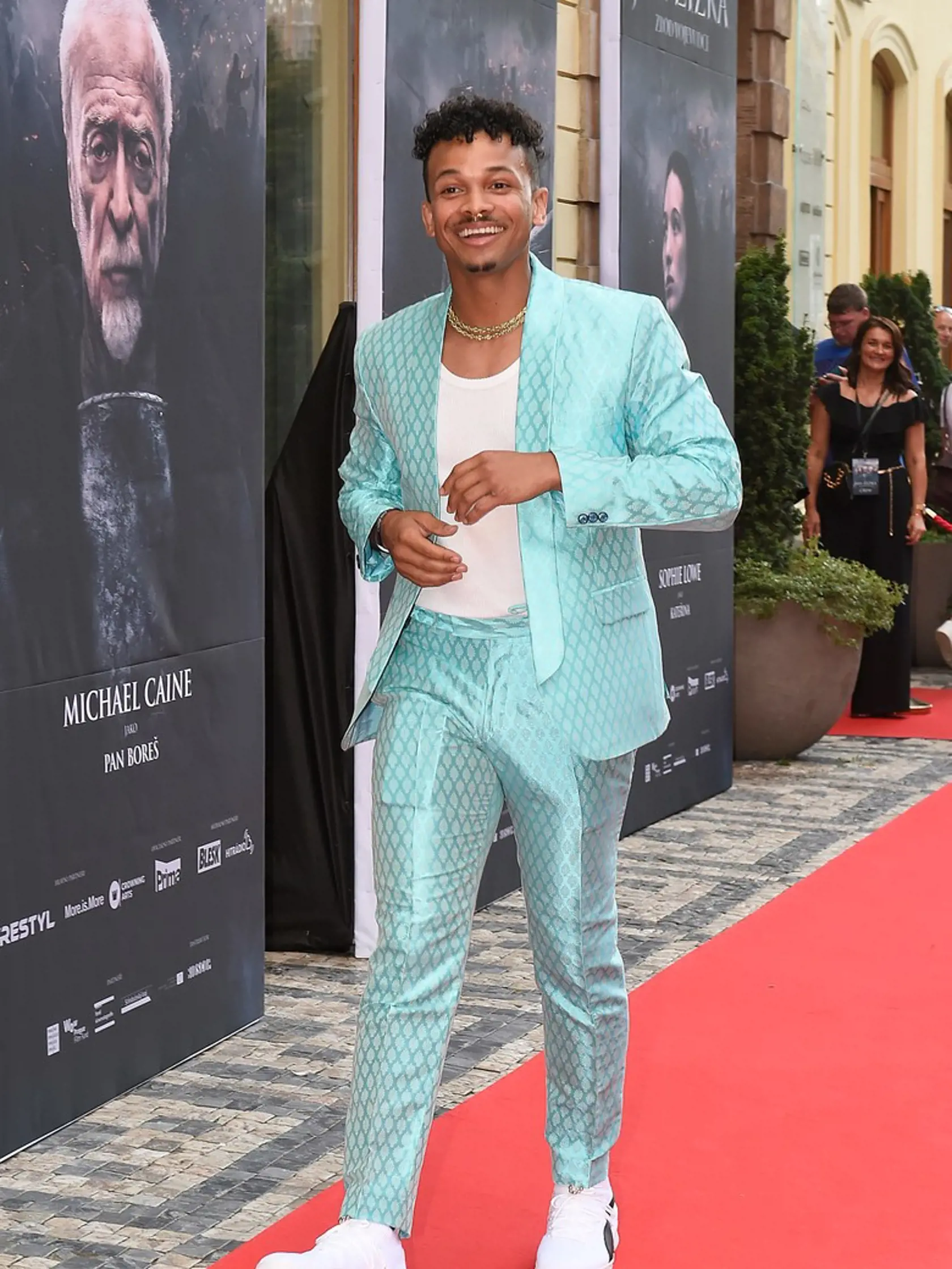Spevák Ben Cristovao na českej premiére filmu Jan Žižka.