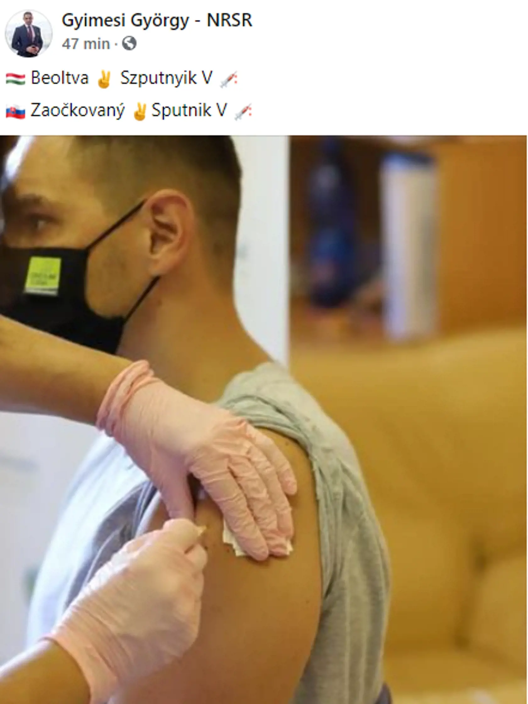 Júnový piatok sa pre Gyorgiho Gyimesiho niesol v znamení  očkovania. Sám pritom už ochorenie covid-19 prekonal.