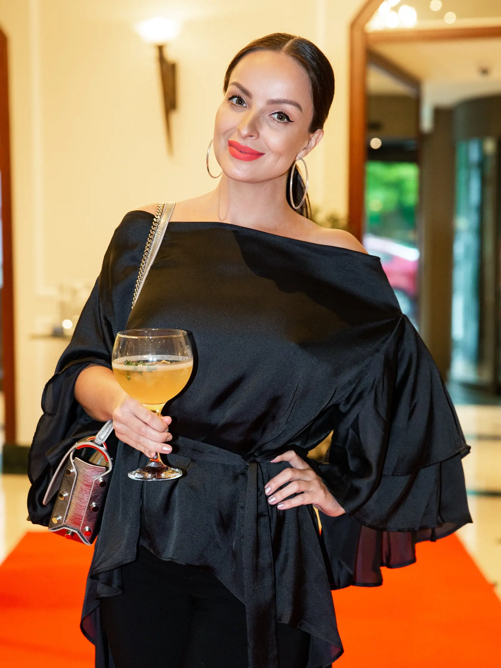 Krst novej značky alkoholu prichádzajúcej na slovenský trh v jednom z bratislavských hotelov. Na snímke Daniela Nízlová.