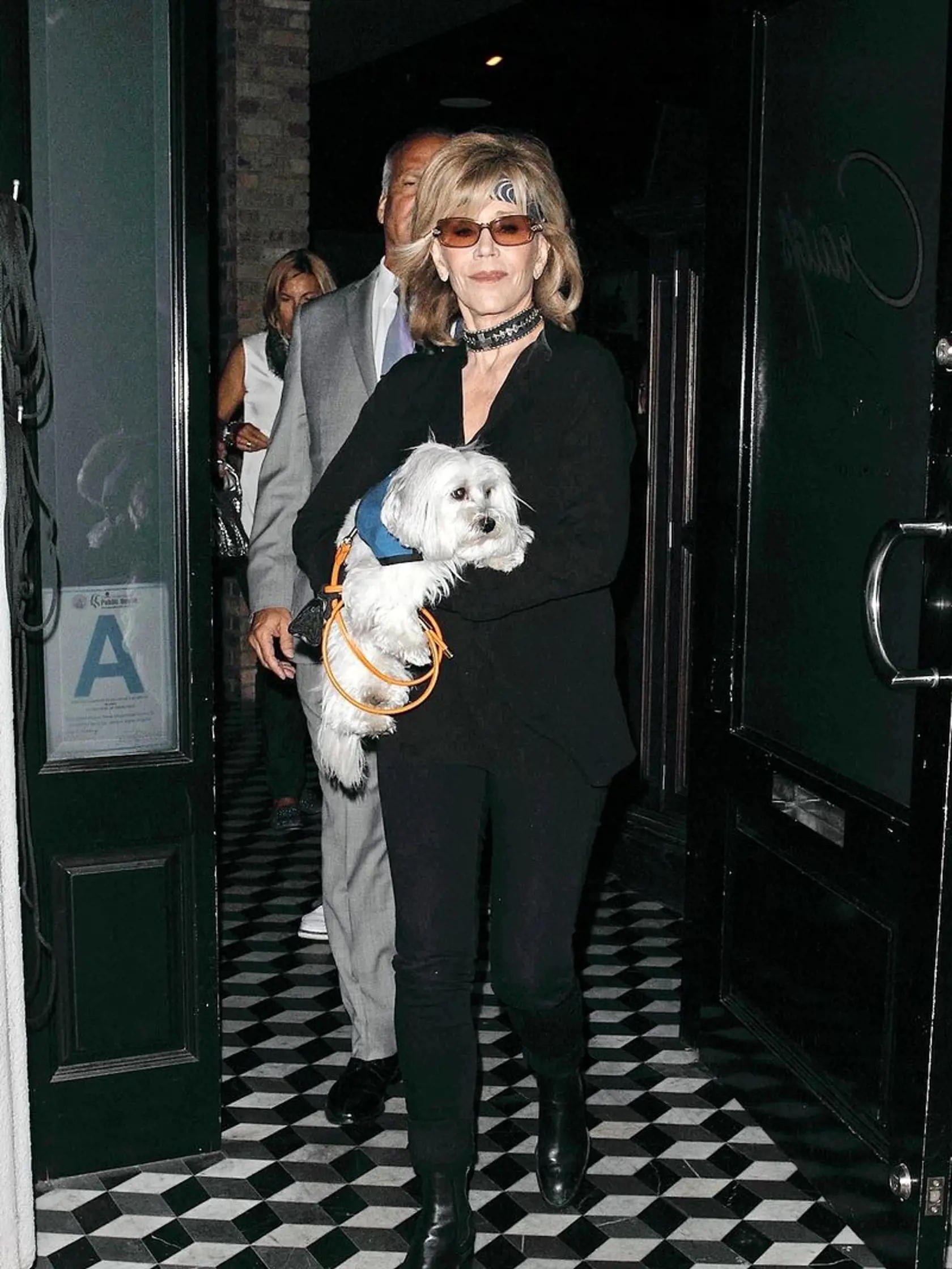 Jane Fonda všade nosí svojho psíka. 