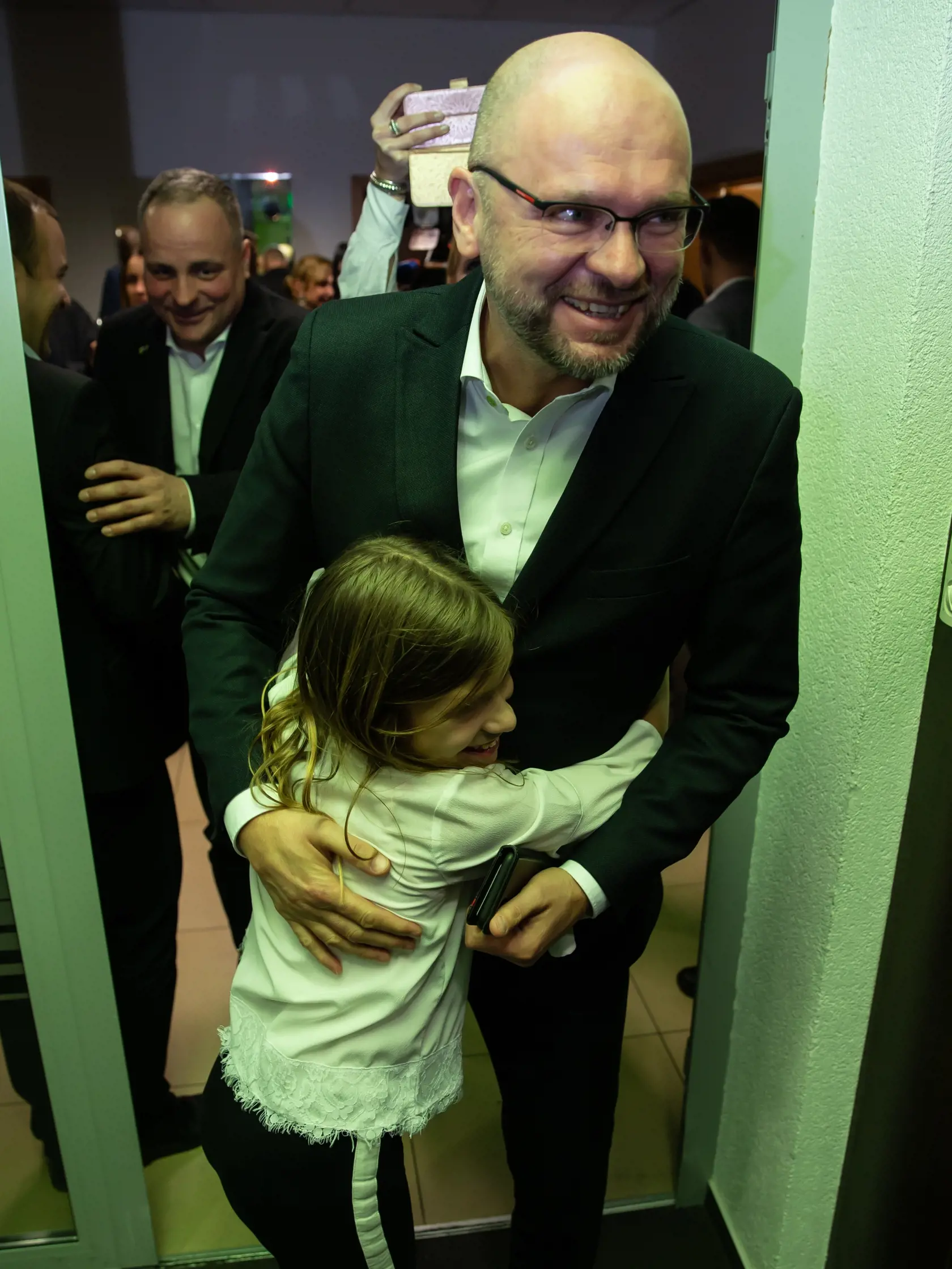 Na snímke je Richard Sulík v centrálnej politickej strany SaS počas volebnej noci do Národnej rady Slovenskej republiky, 29.2.2020.