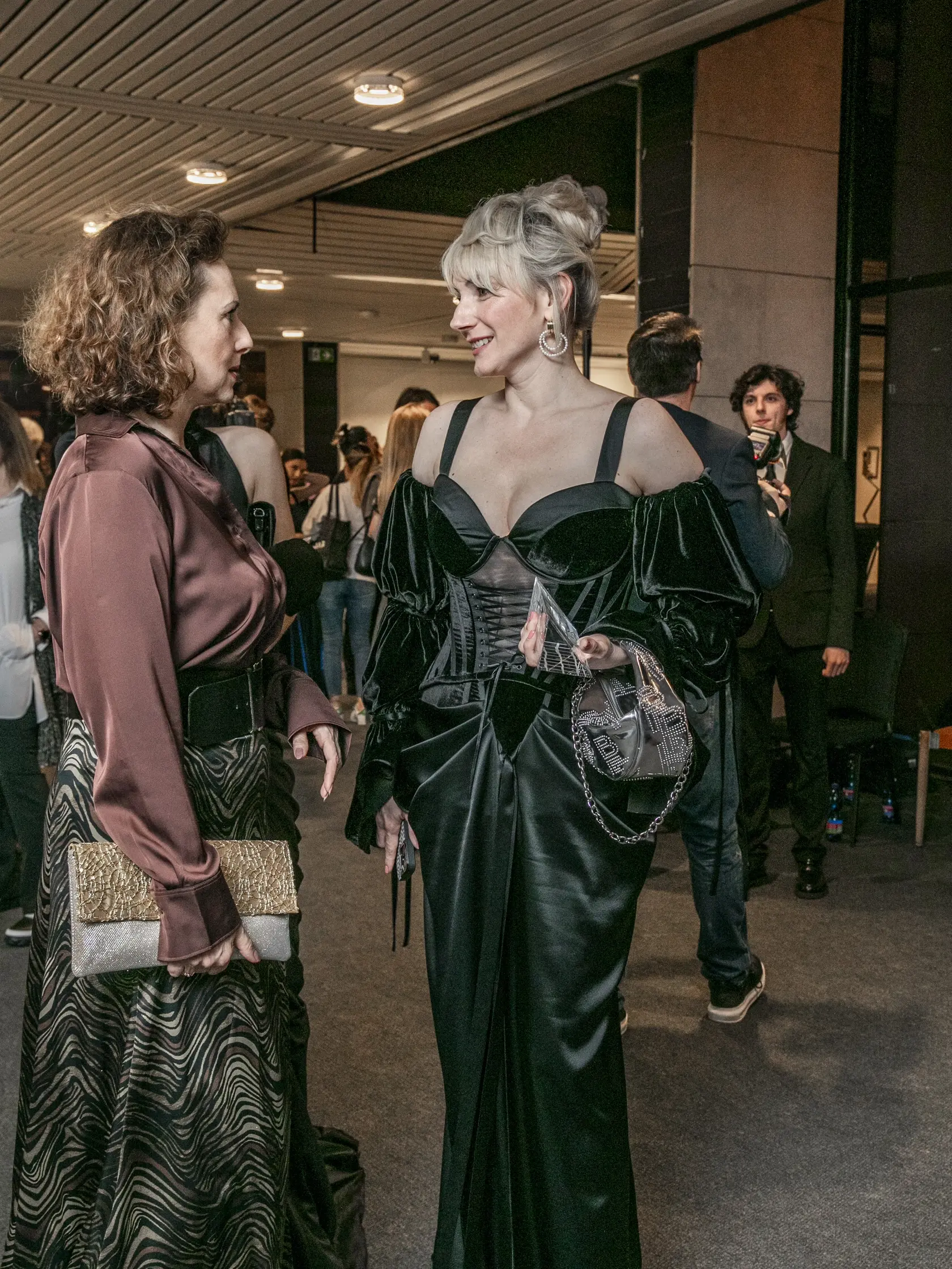  Na snímke je slávnostné odovzdávanie cien Slnko v sieti za rok 2024. Na fotke je slovenská herečka Alexandra Borbélyová.