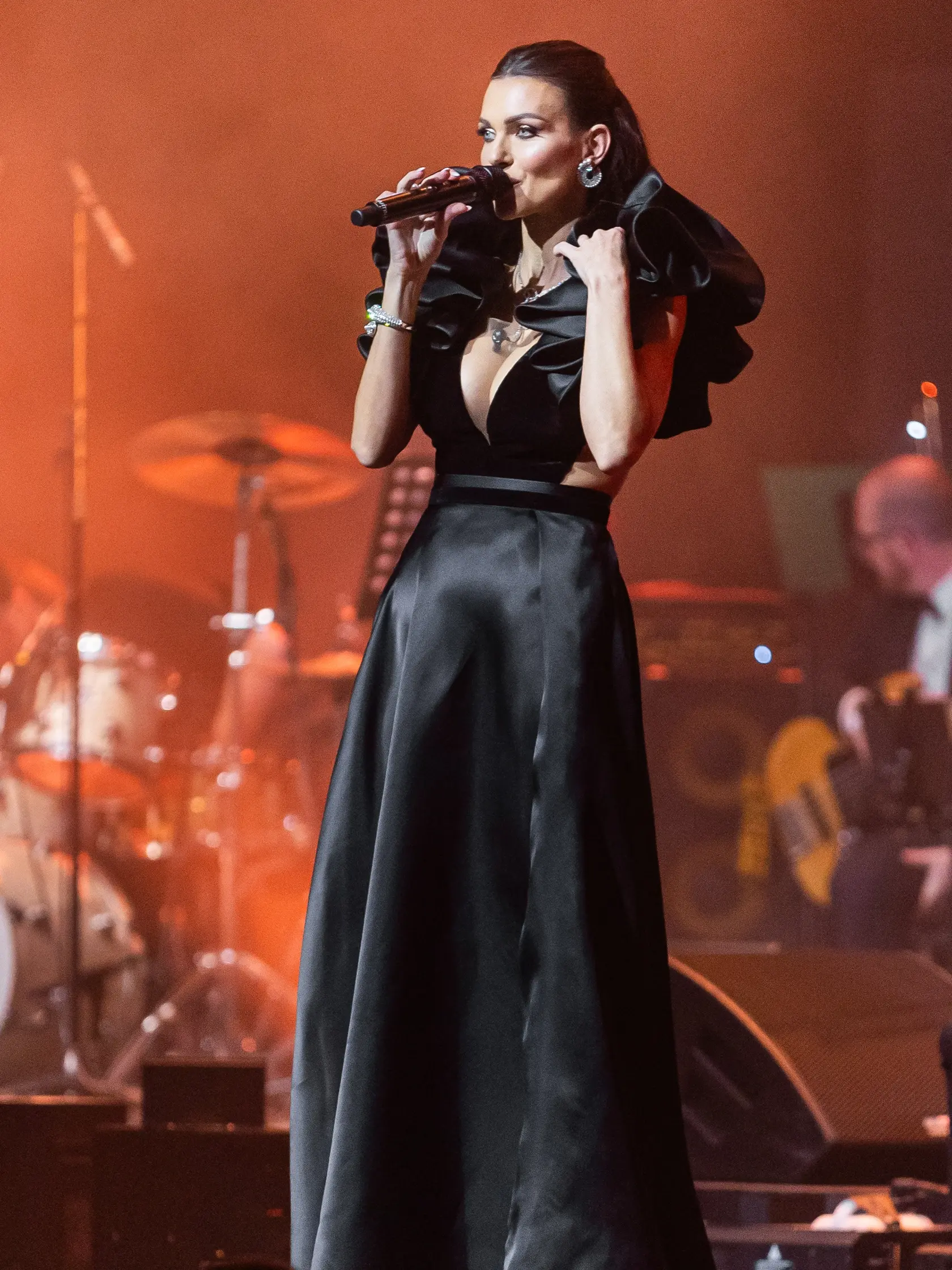 Koncert pod názvom “BOND GIRL ORCHESTRA LIVE SHOW” v Bratislave. Na snímke Martina Schindlerová. 