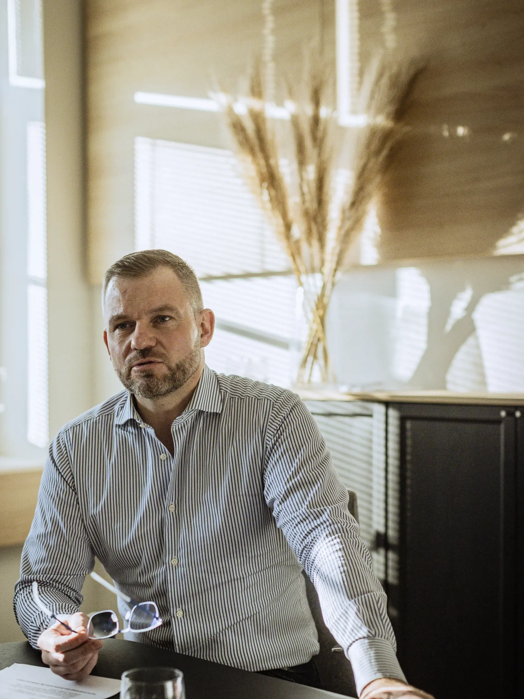 Na snímke predseda politickej stray HLAS – sociálna demokracia, Peter Pellegrini.