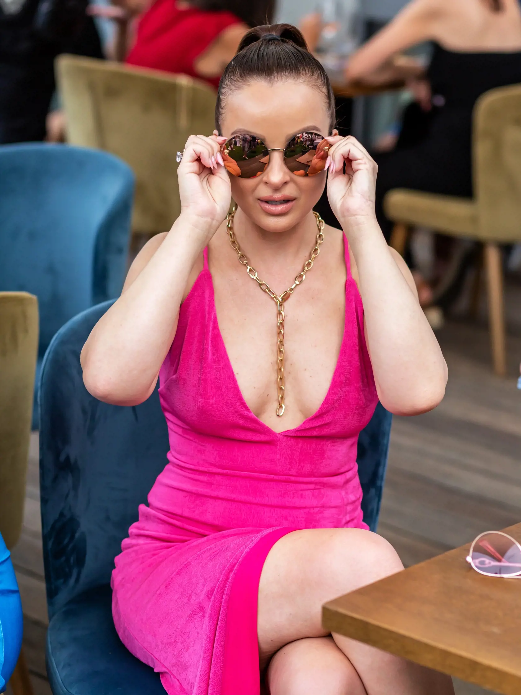 Narodeninová párty TV JOJ v reštaurácii Aušpic. Na snímke Daniela Nízlová a Veronika Nízlová.