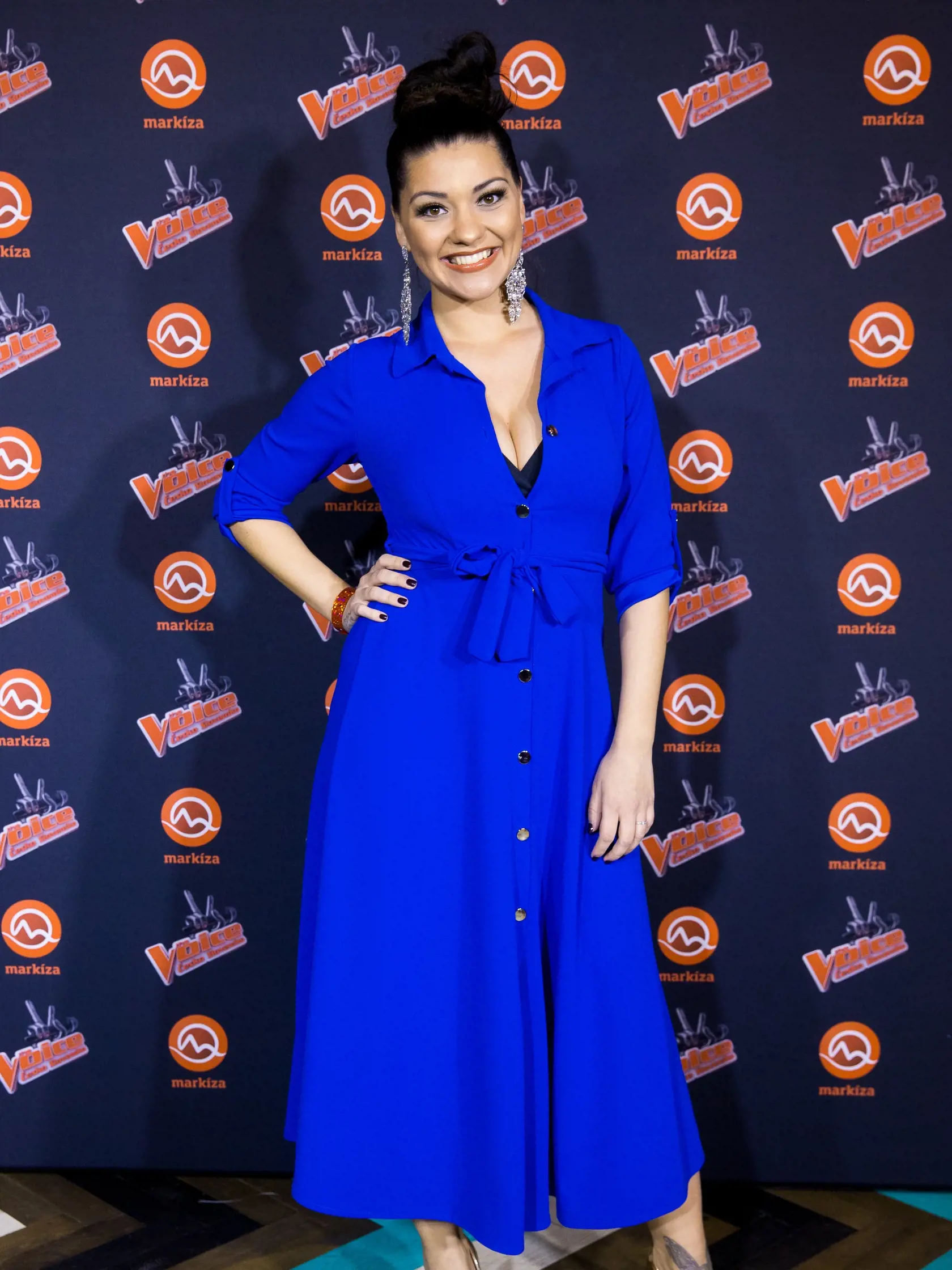 Párty televízie Markíza k predstaveniu novej hudobnej show "The Voice" v Bratislave. Na snímke Dáša Šarközyová.