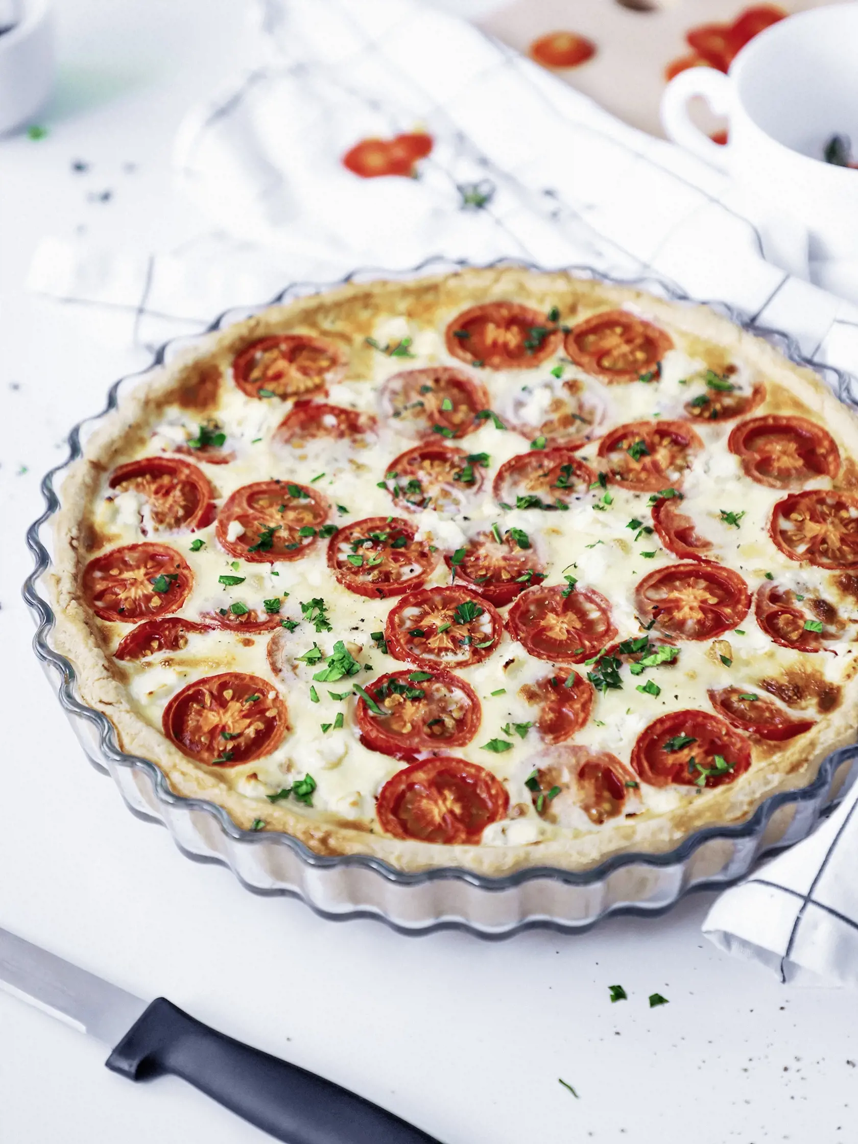 Paradajkový tart s mascarpone