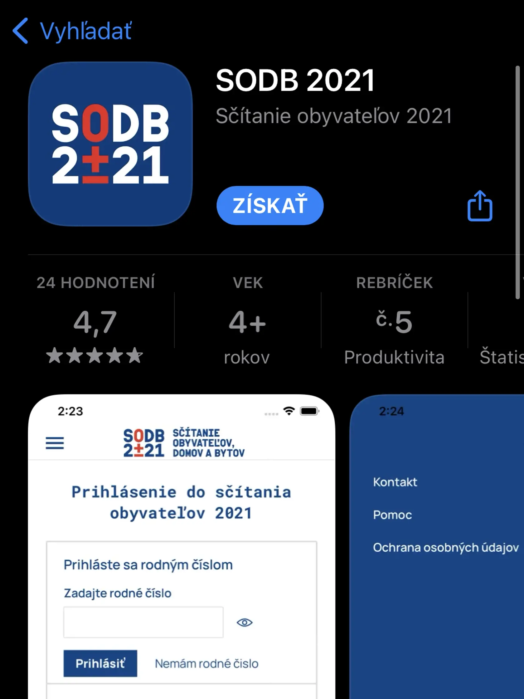 Do Sčítania obyvateľov, domov a bytov 2021 sa môžete zapojiť aj prostredníctvom aplikácie SODB 2021.