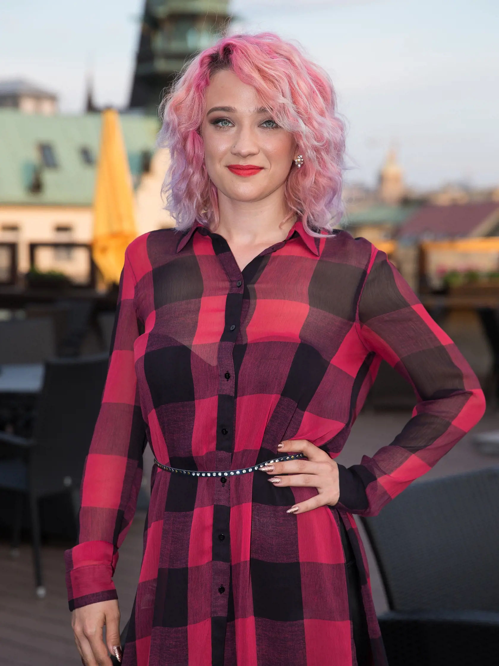 Superstar párty za účasti finálovej desiatky súťažiacich v podniku v centre Prahy. Na snímke Tereza Anna Mašková.