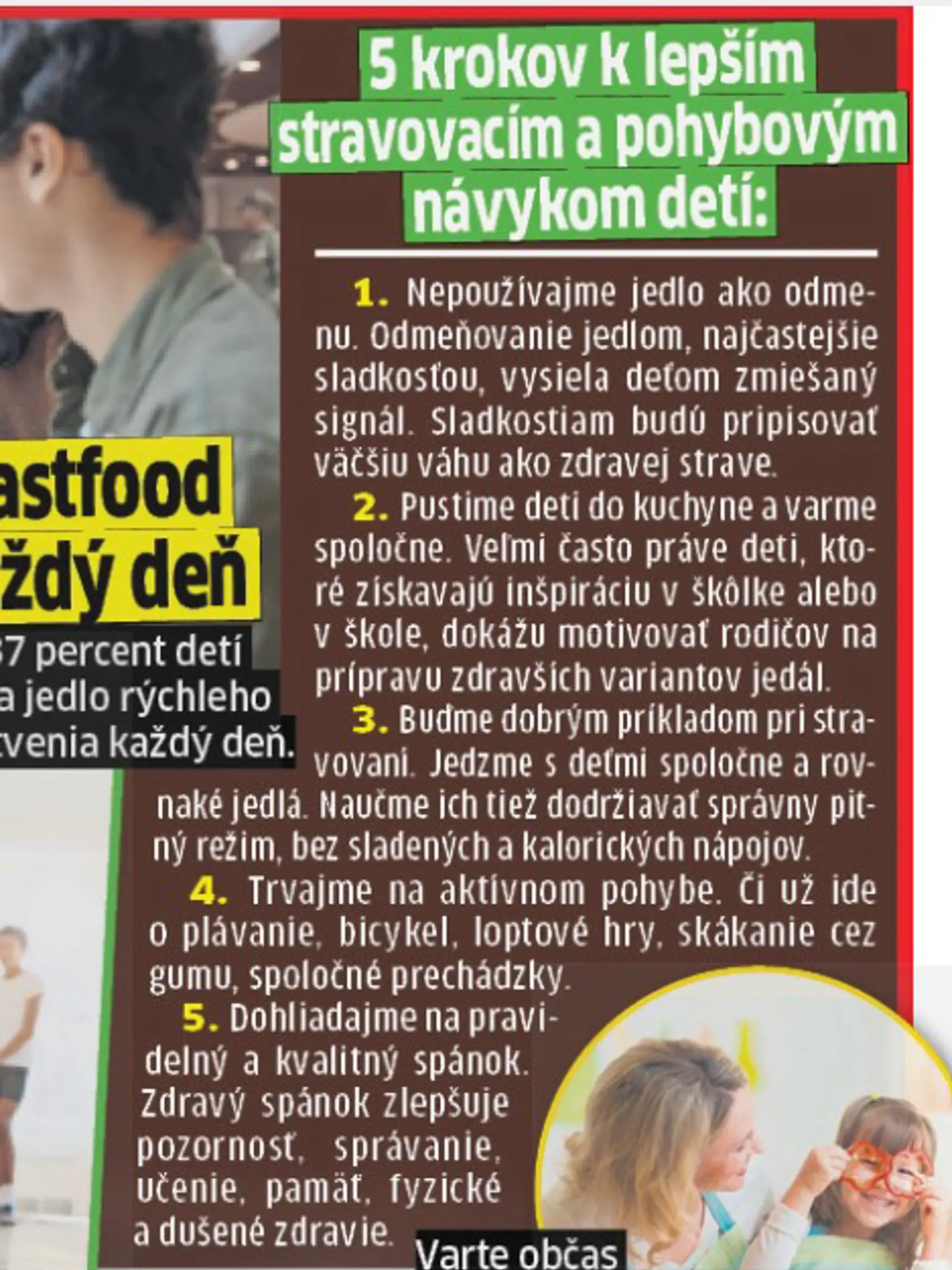 5 krokov k lepším stravovacím návykom.