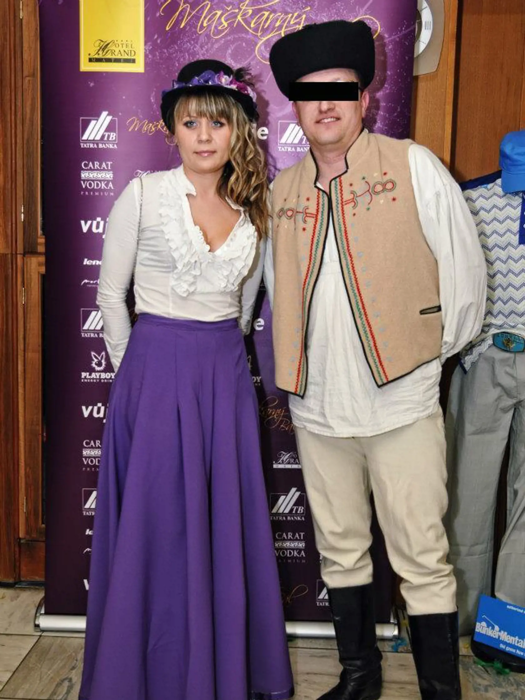Irina a Marián na maškarnom plese. Pôsobili ako dokonalý pár.