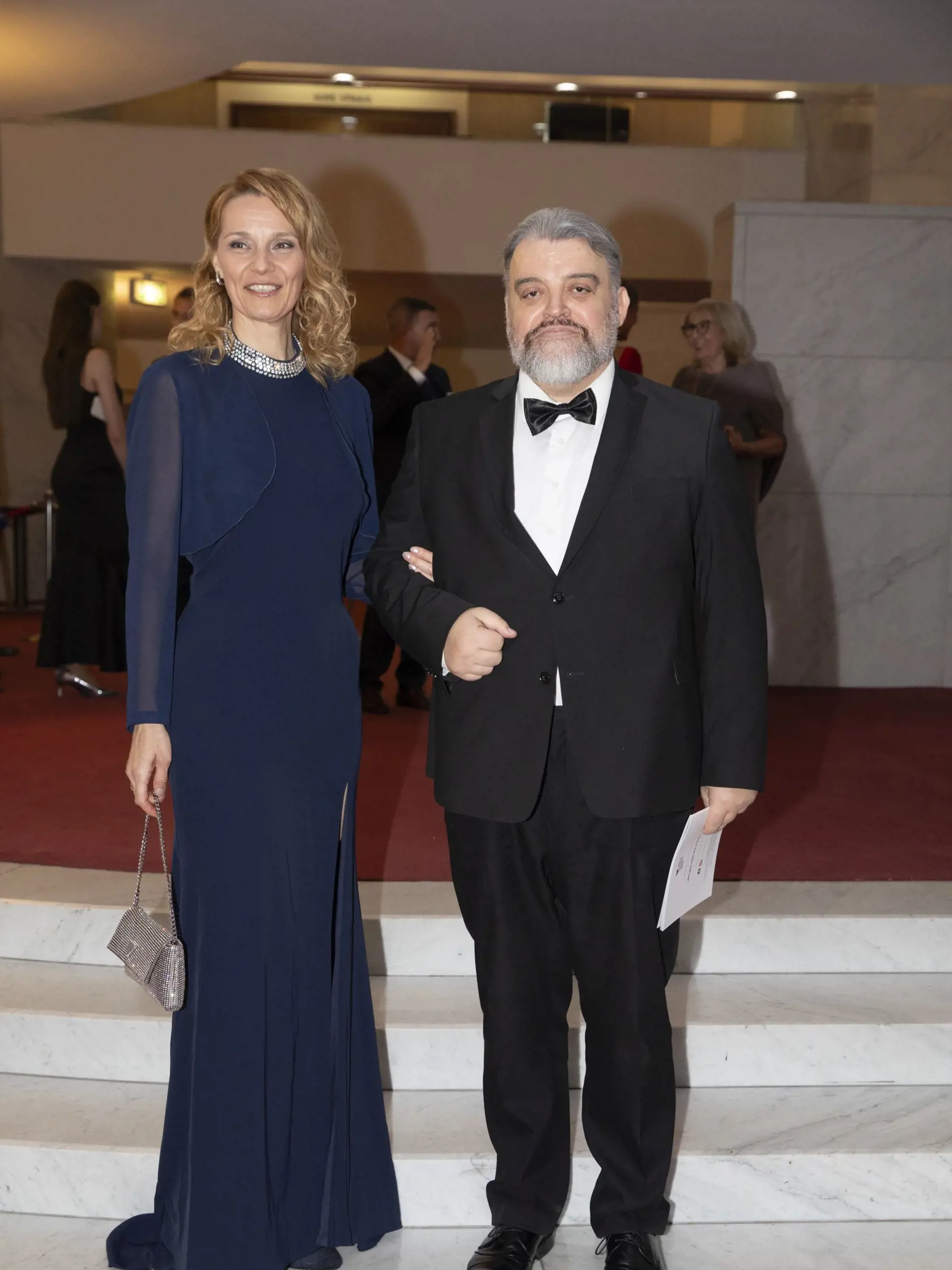 Galavečer Krištáľové krídlo: Eduard Chmelár a exmanželka Jozefa Majského Diana Štrofová. 

