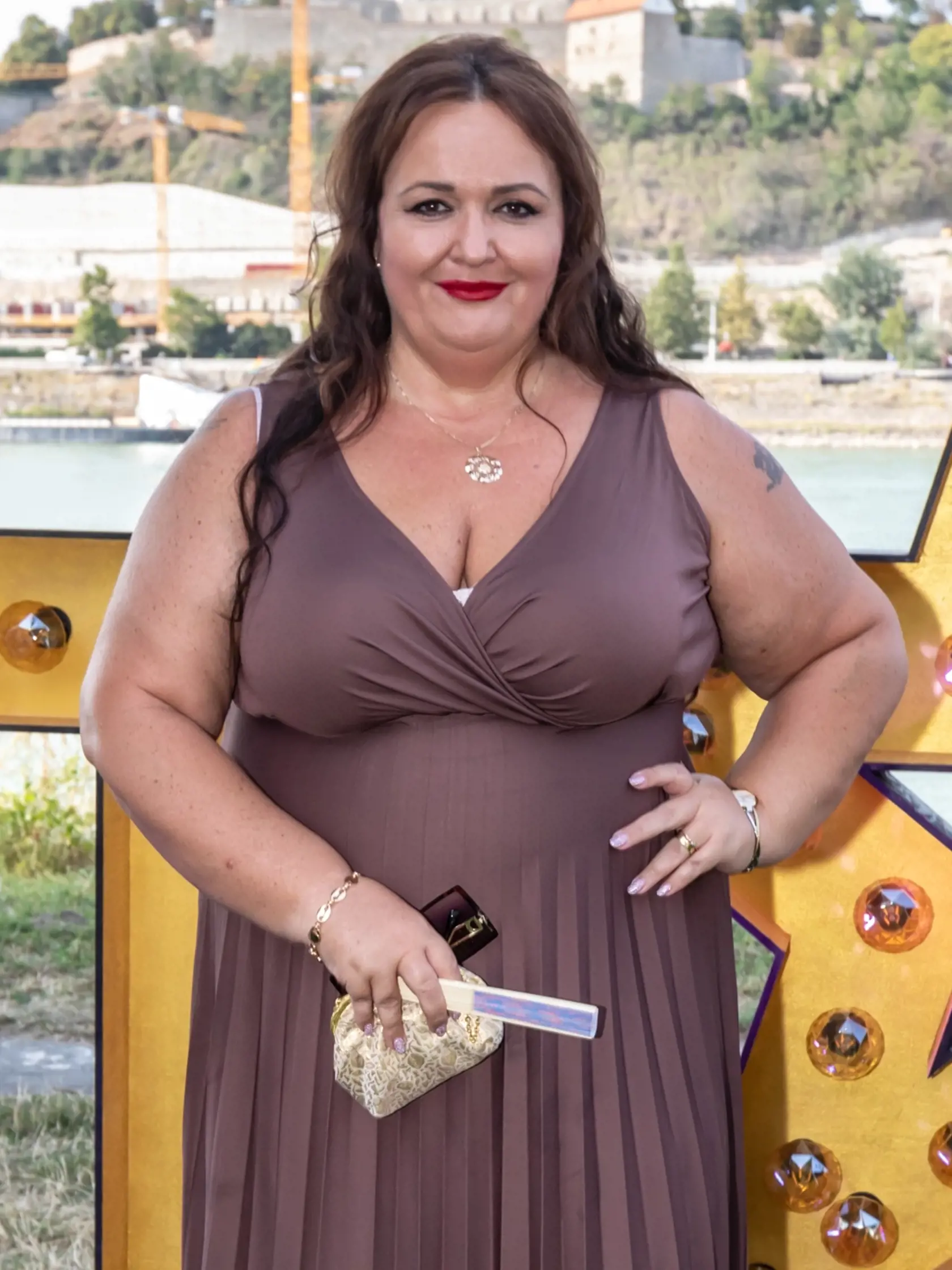 Narodeninová párty TV JOJ v reštaurácii Aušpic. Na snímke Renáta Názlerová.