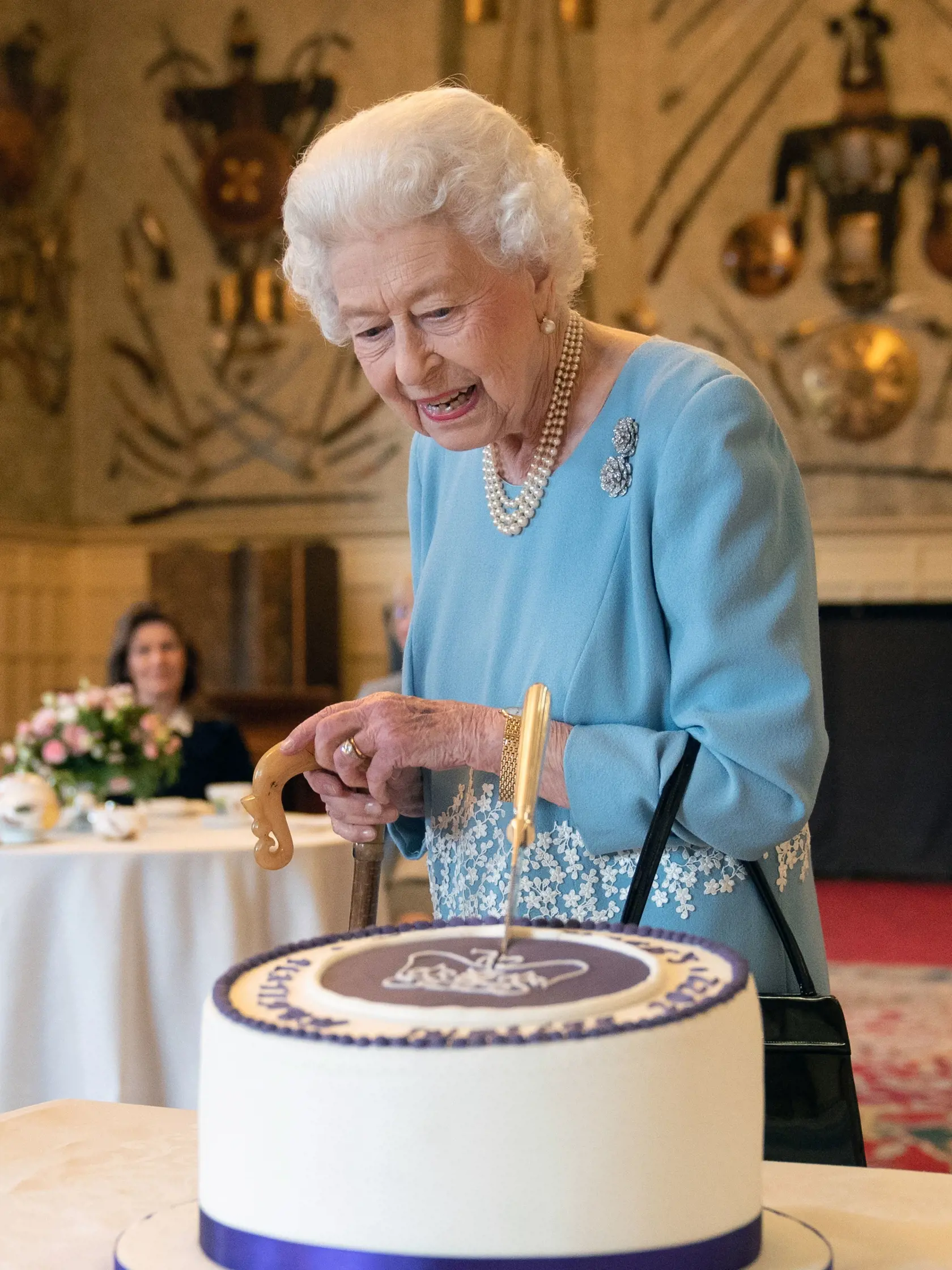 The Queen Hosts A Reception At Sandringham House On The Eve Of Accession Day