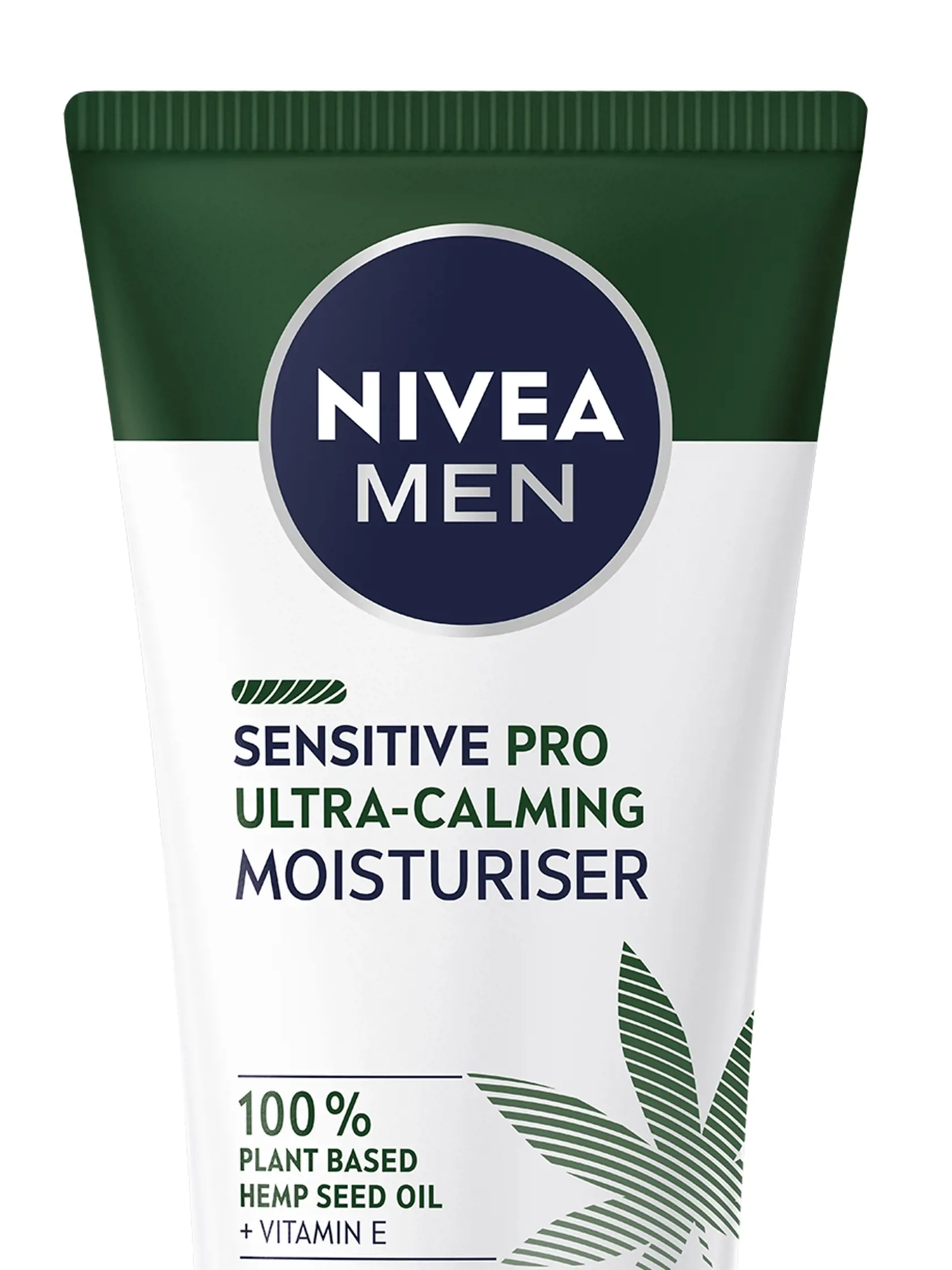 Pleťový krém Sensitive Pro Ultra-Calming pre mužov obsahuje 100 % organický olej z konopných semien, ktorý pleti poskytuje hĺbkovú výživu, Nivea, 9,99 €