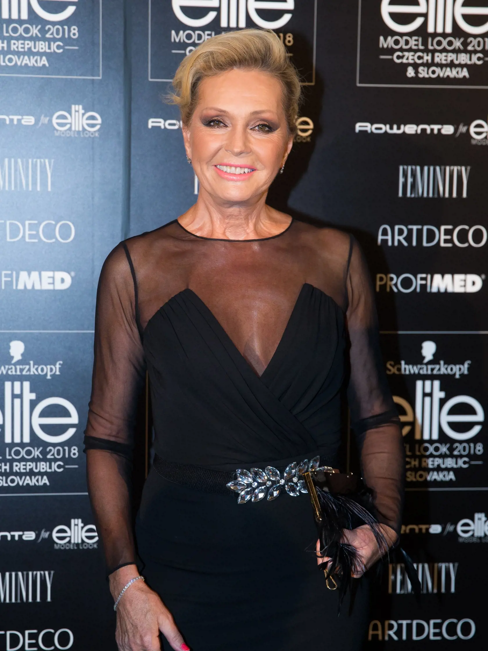 Súťaž krásy Schwarzkopf Elite Model Look 2018 na Pražskom hrade. Na snímke Helena Vondráčková.