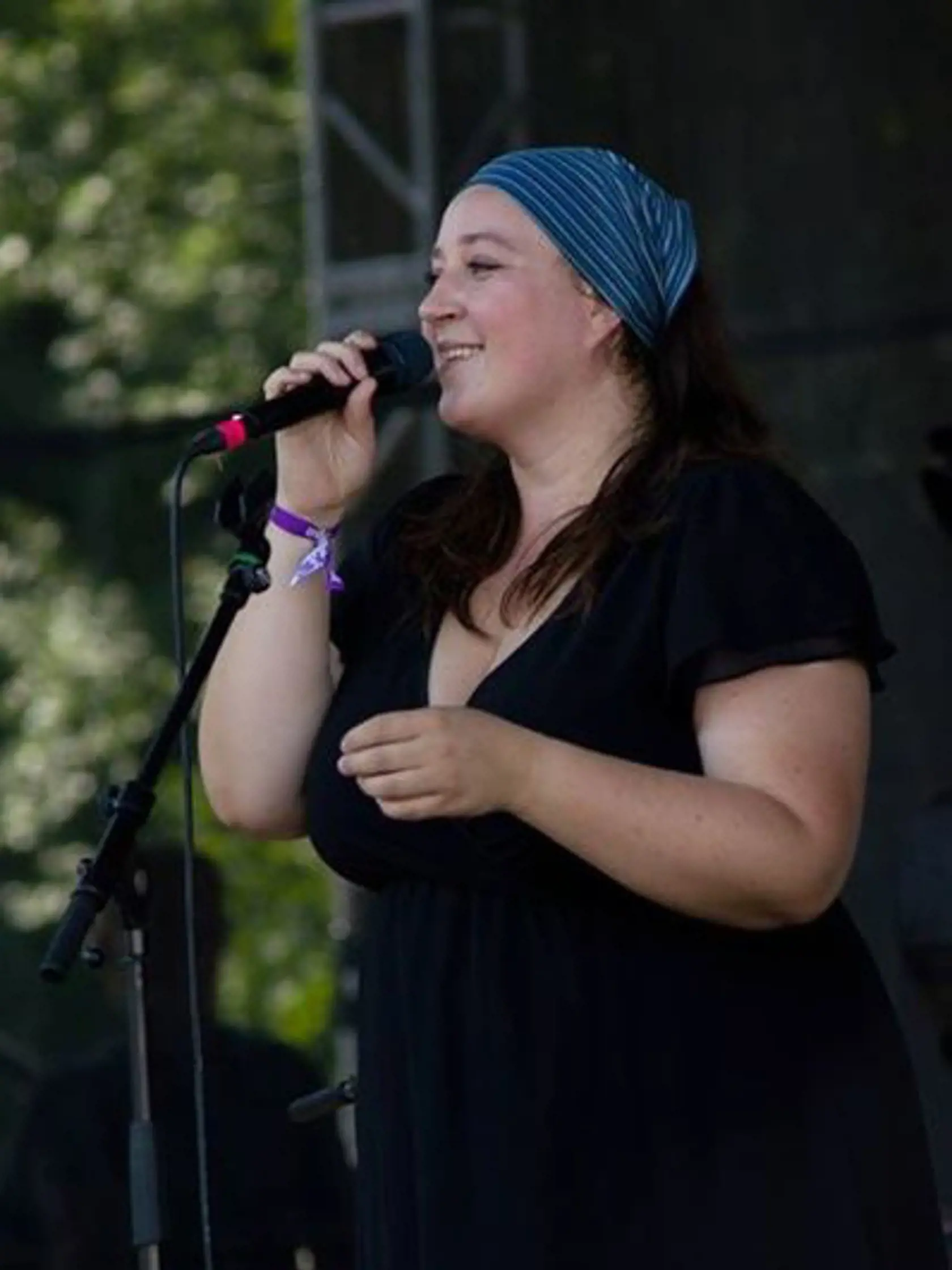 Katarína Koščová počas vystúpenia.