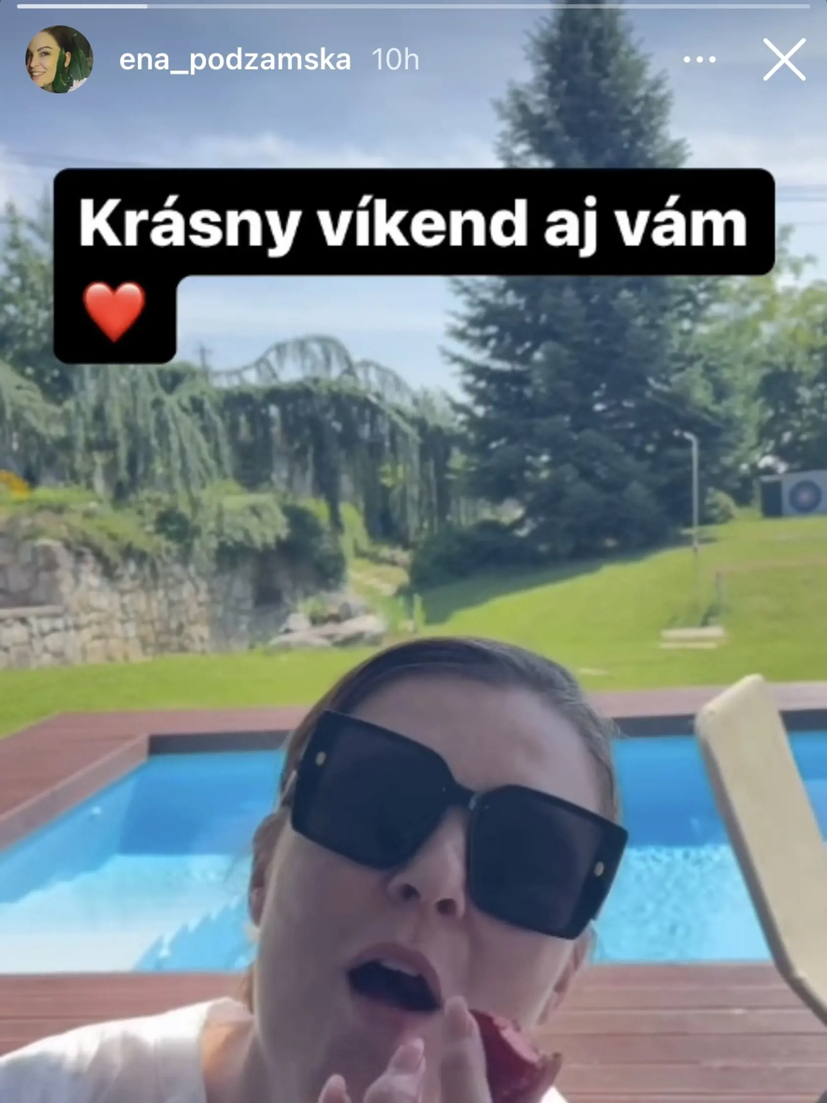 Herečka si najnovšie užívala krásne počasie.