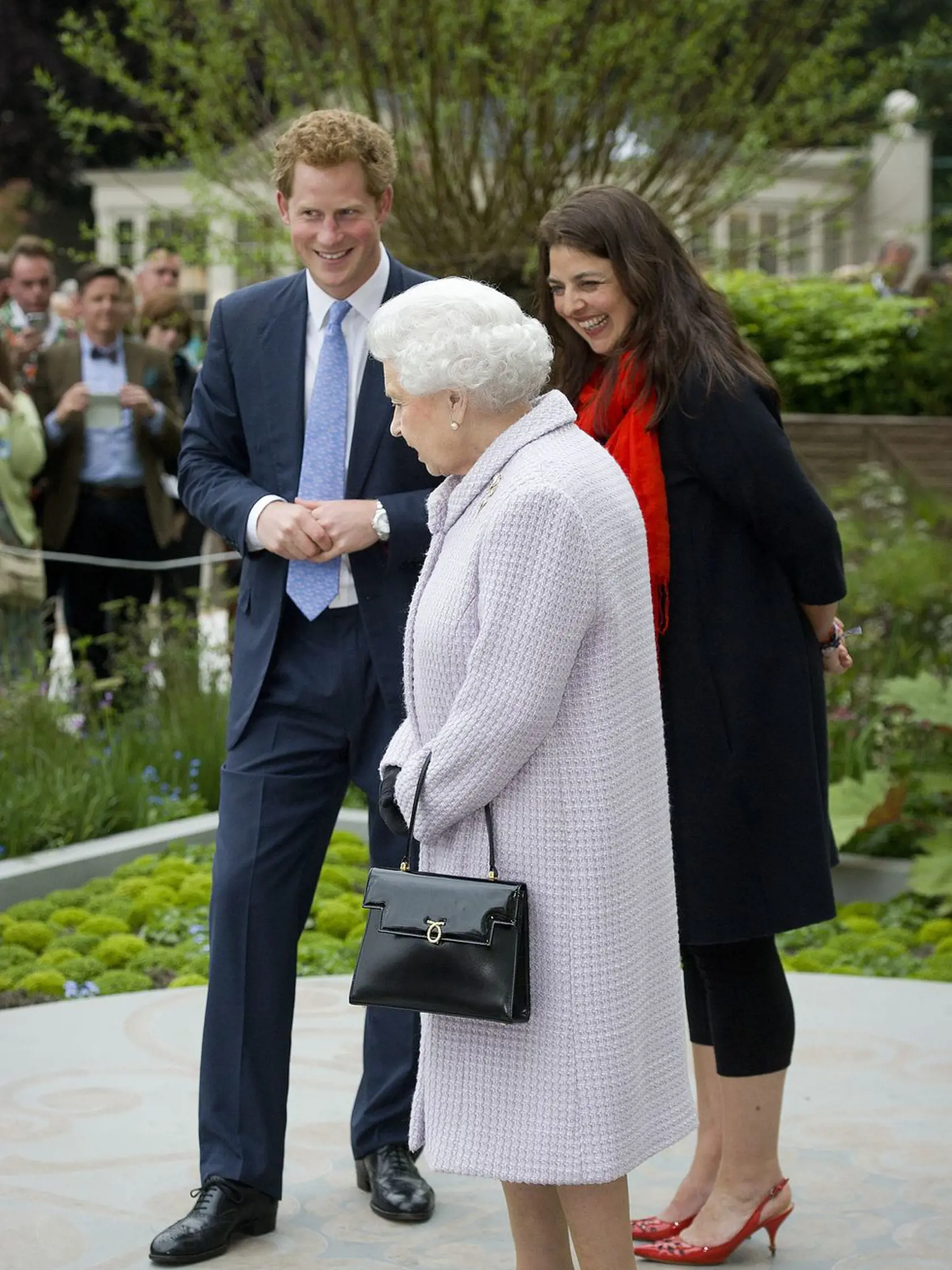 Kráľovná Alžbeta II. počas návštevy Chelsea Flower Show