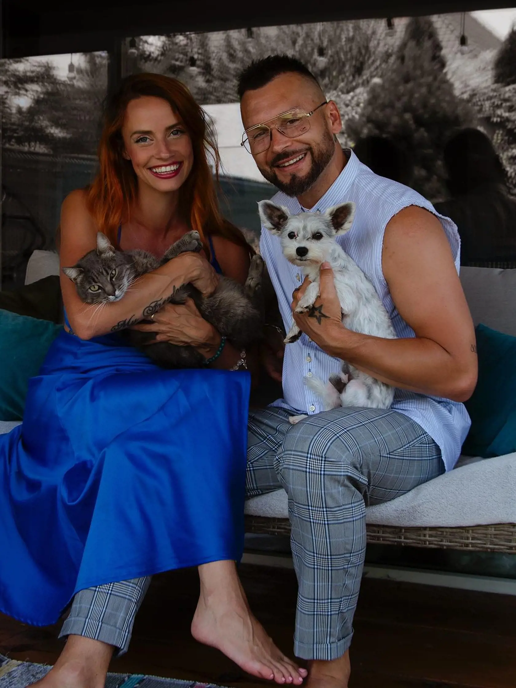 Johnny Mečoch a jeho partnerka Petra