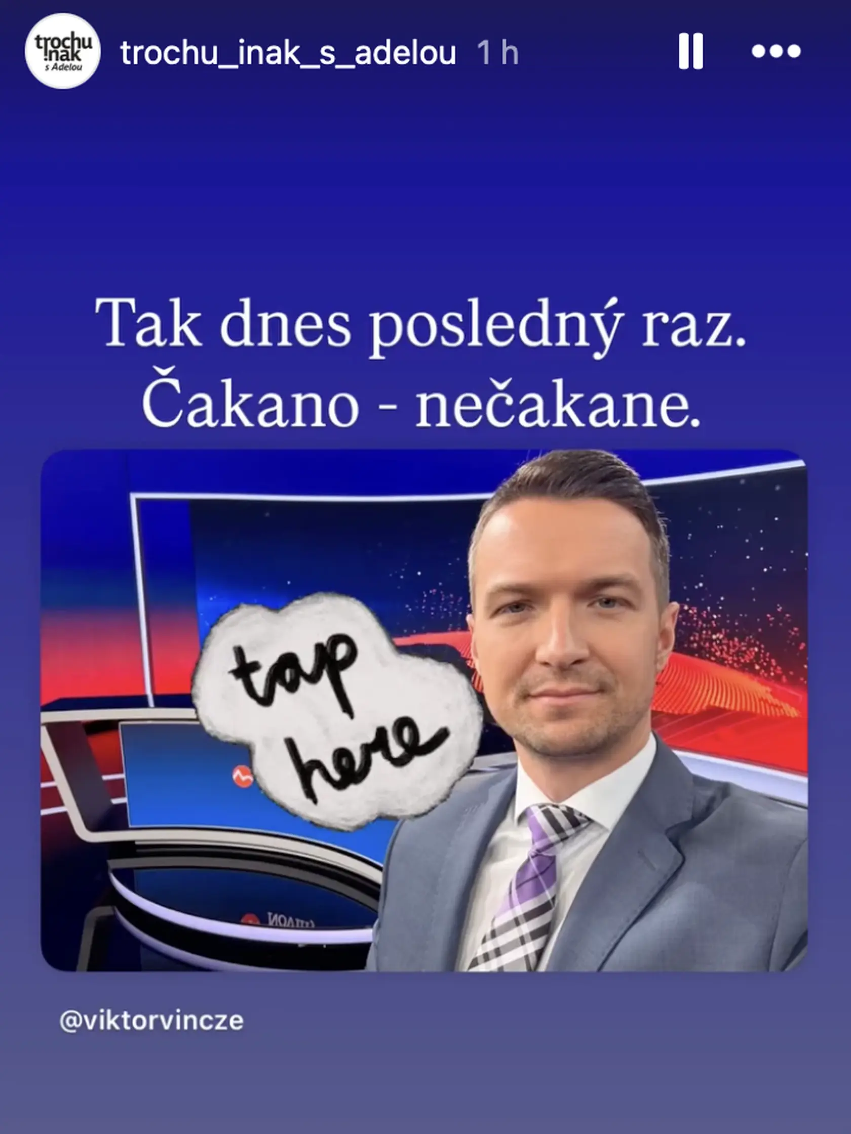 Reakcia Adela Vinczeovej na odchod Viktora Vinczeho z televízie Markíza.