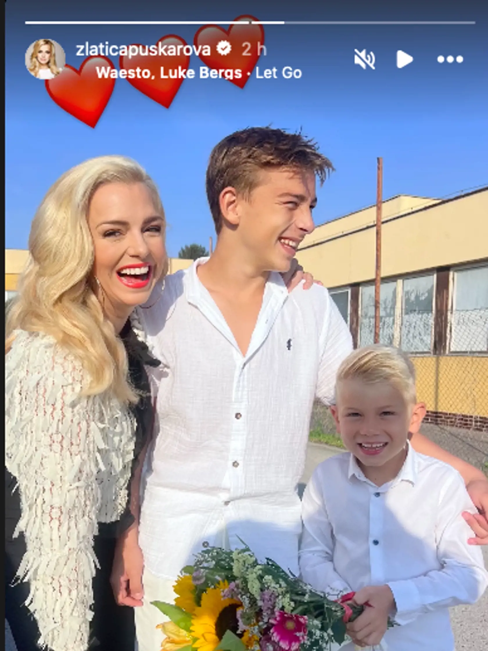Zlatica so synmi rozdávala veľké úsmevy.