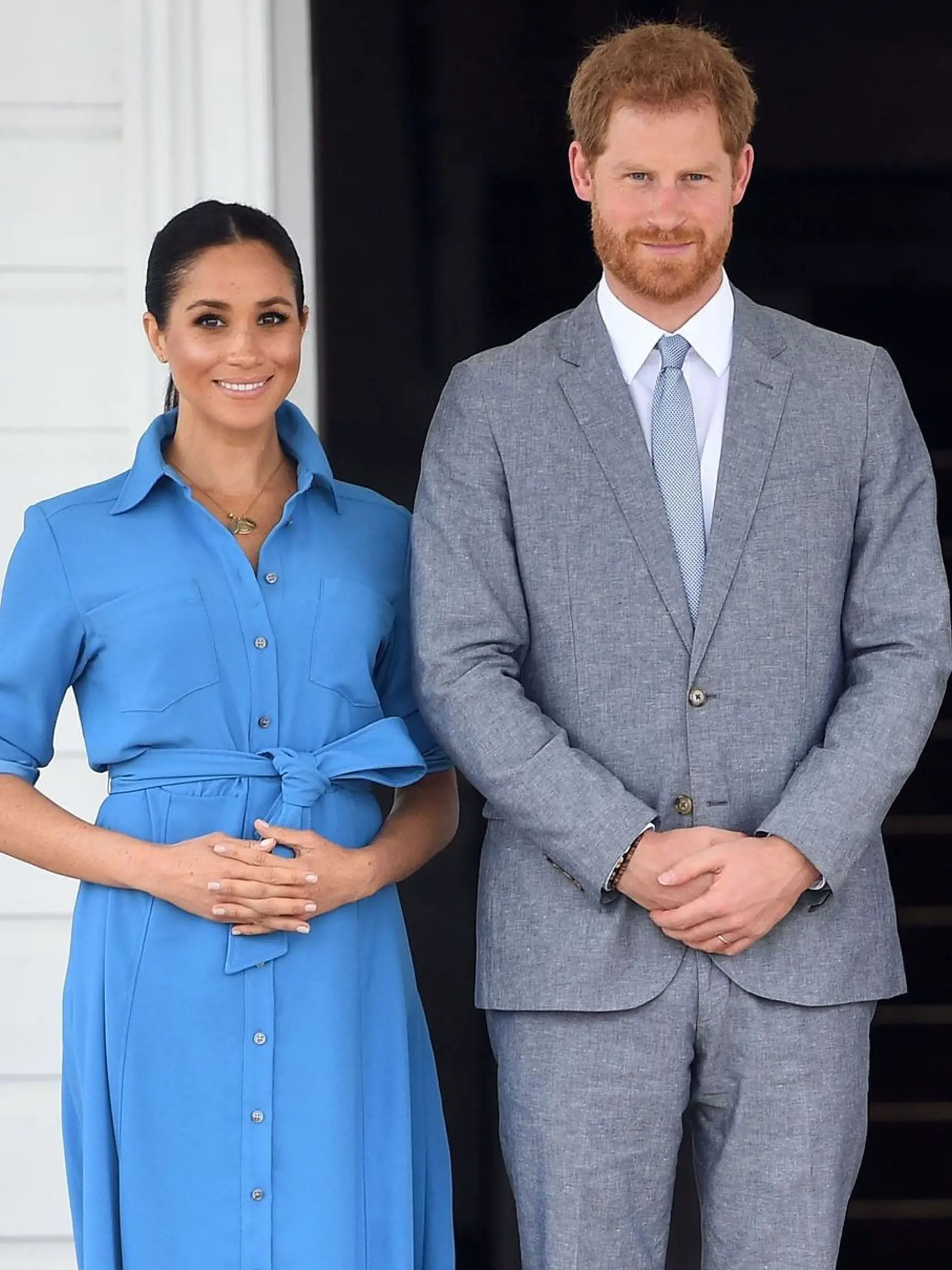 Kráľovná Alžbeta, Meghna Markle, princ Harry