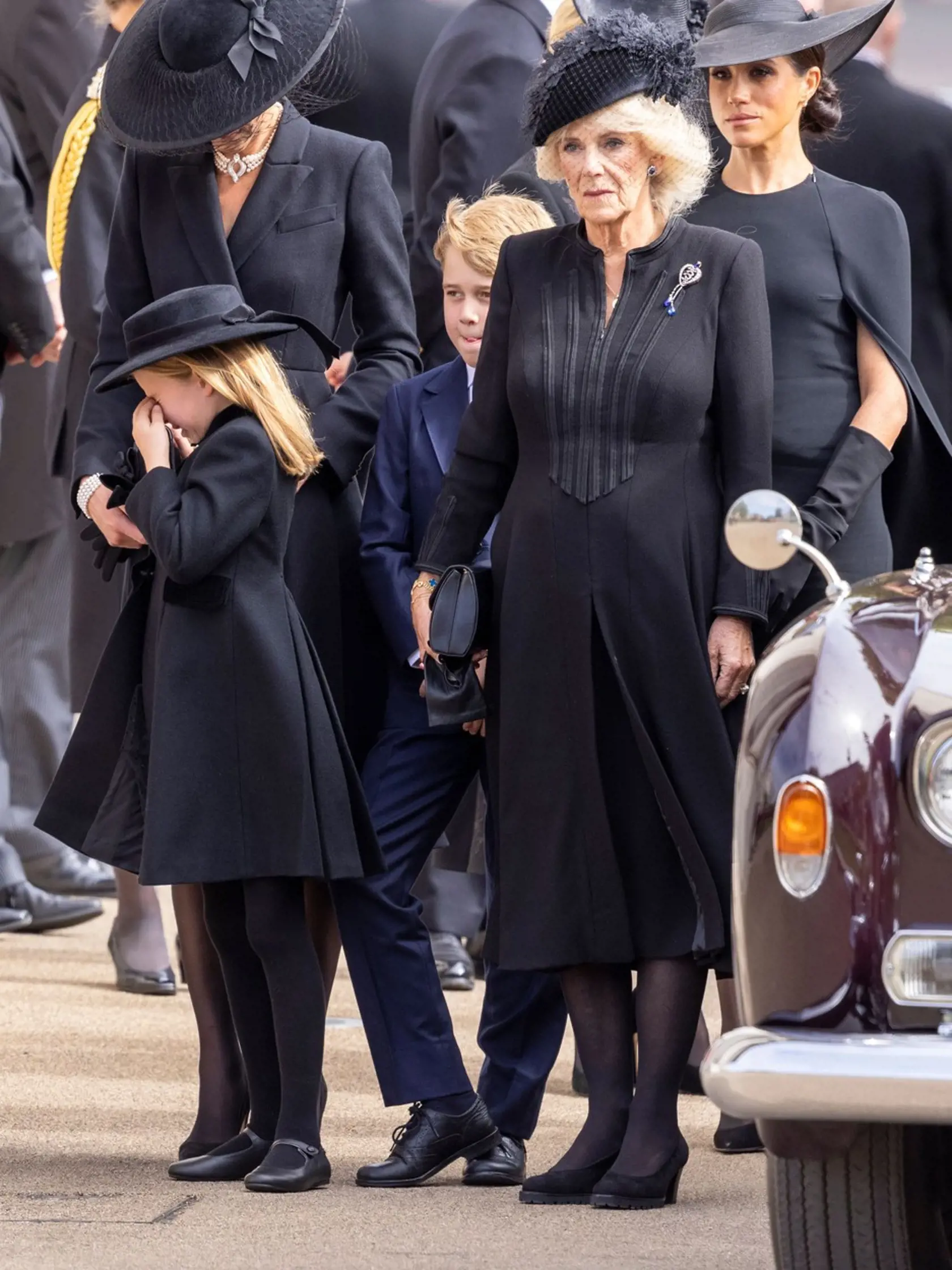 Princezná Charlotte sa síce tvárila hrdinsky, no emócie ju napokon premohli.
