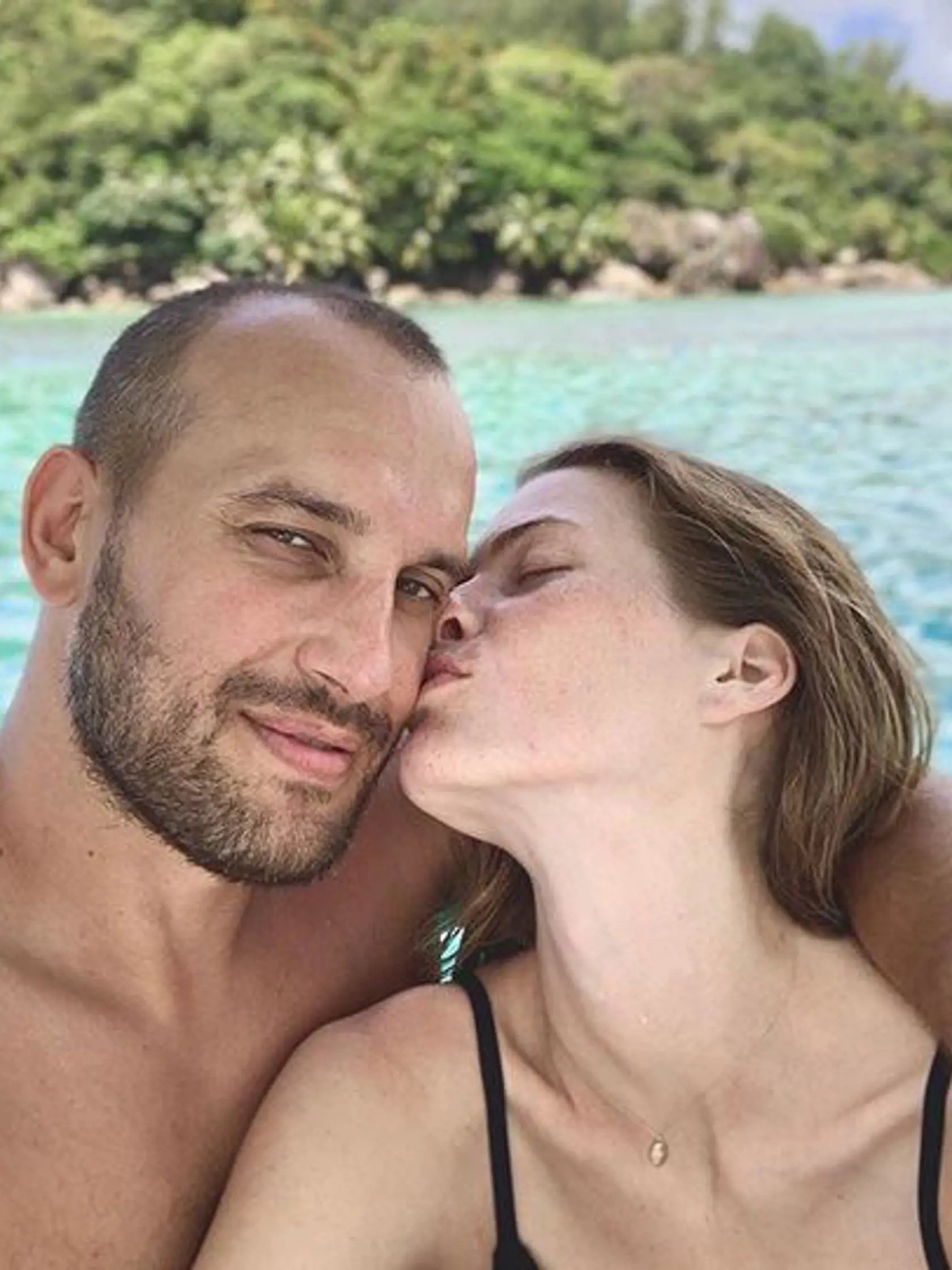 Michaela Hlaváčková a Rasťo Brezovský na dovolenke na Seychelloch.