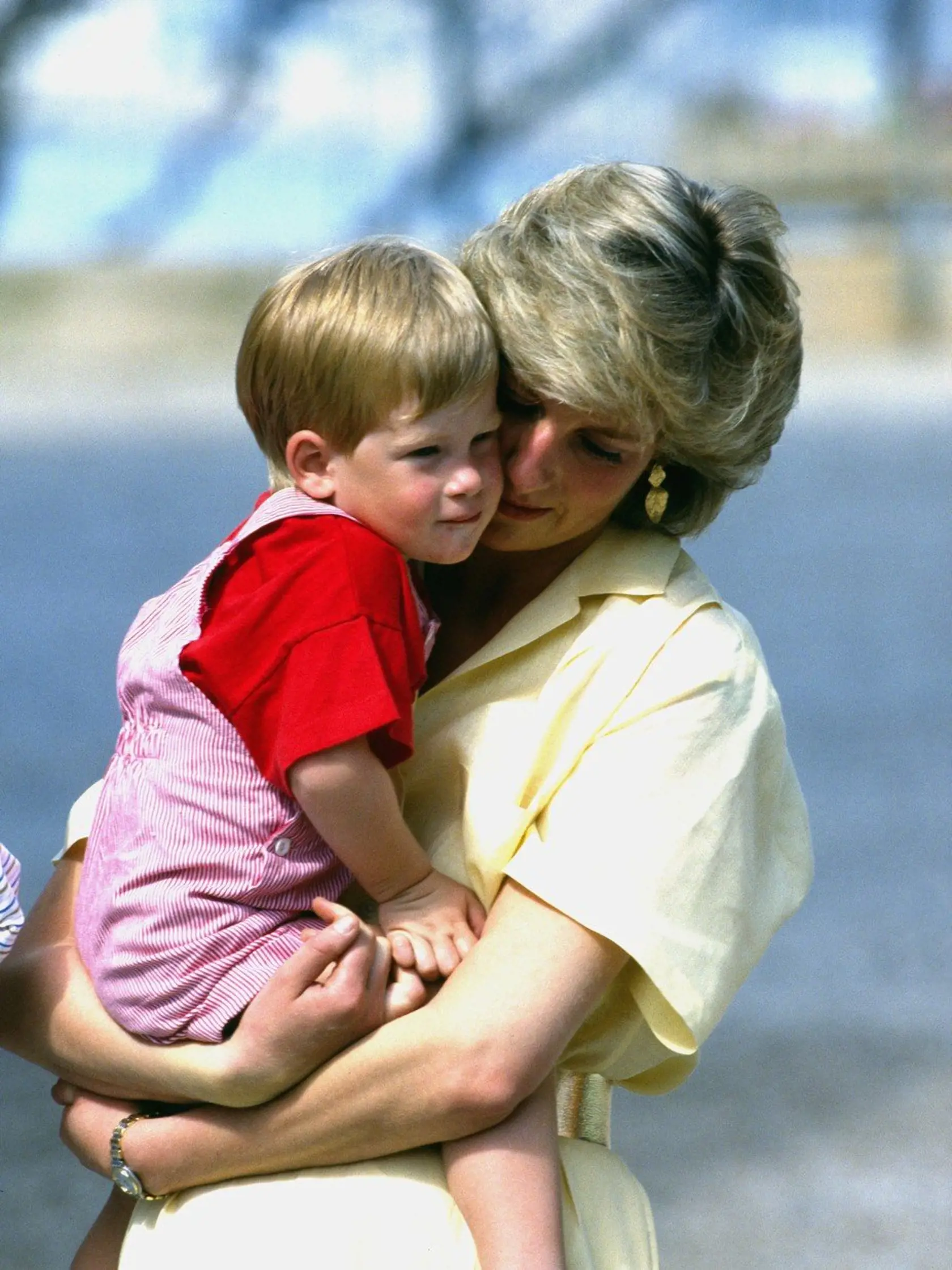 Princezná Diana s mladým princom Harrym.