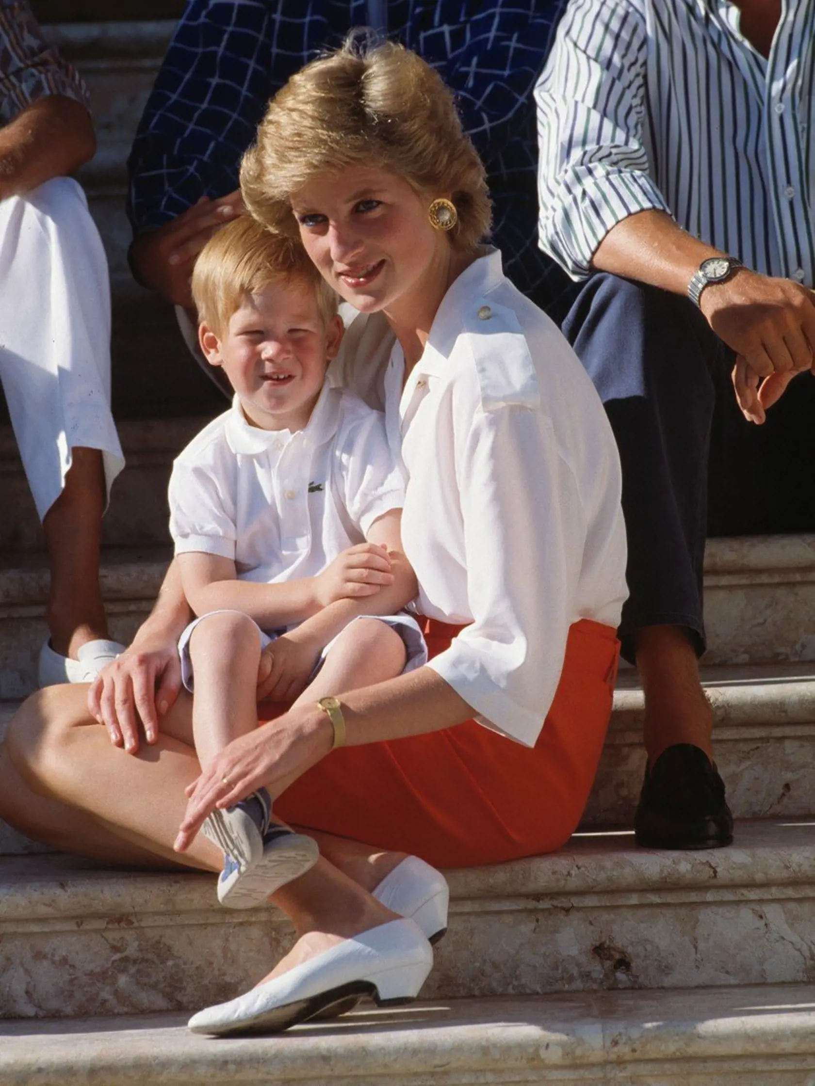 Princezná Diana s mladým princom Harrym.