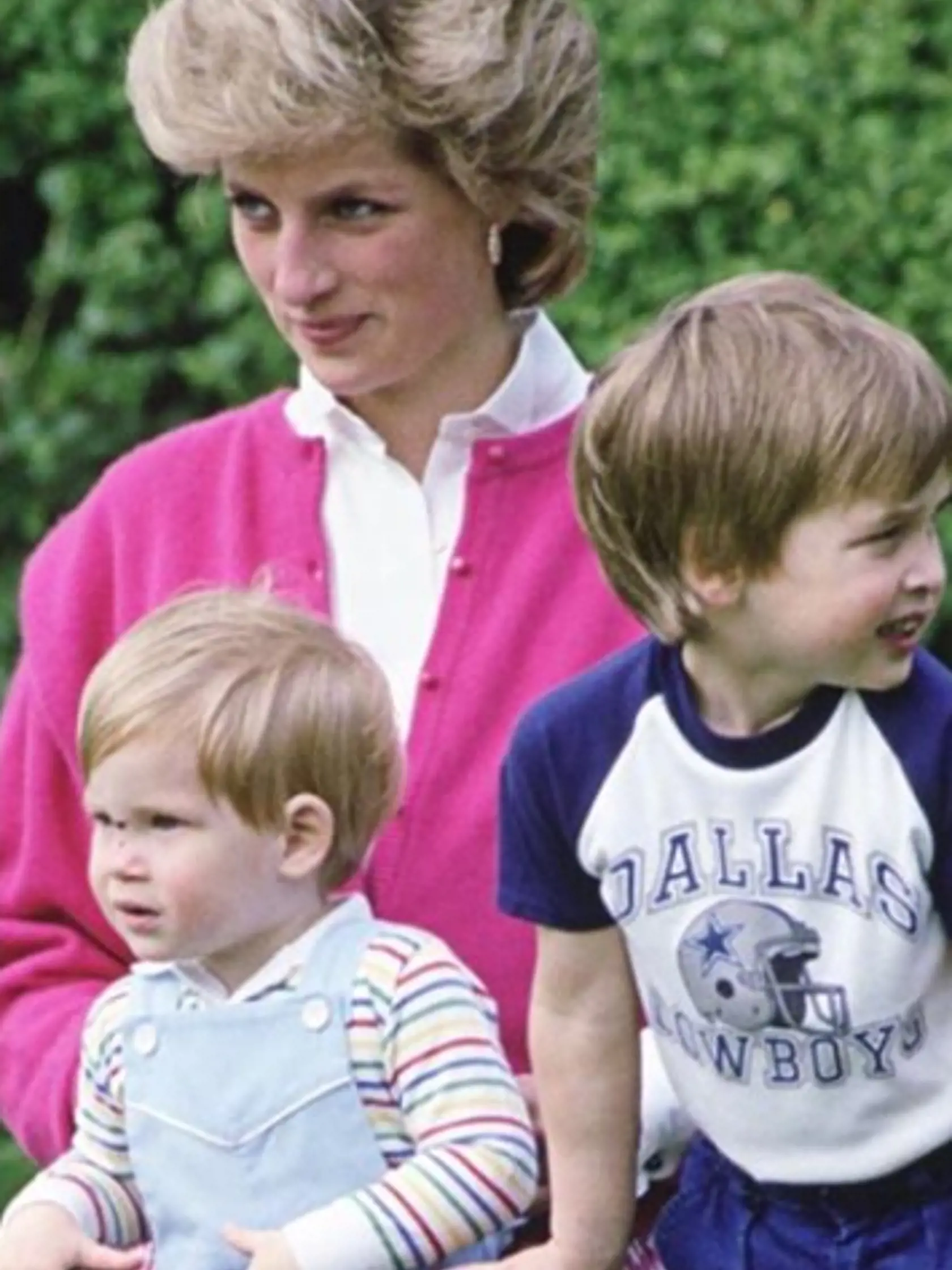 15. september 1984: Diana jej deti, princovia Harry a William