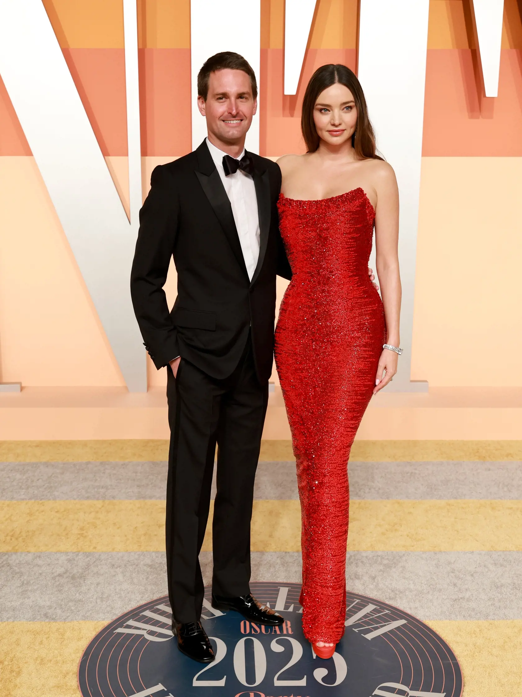 Oscary 2025: Evan Spiegel a Miranda Kerr