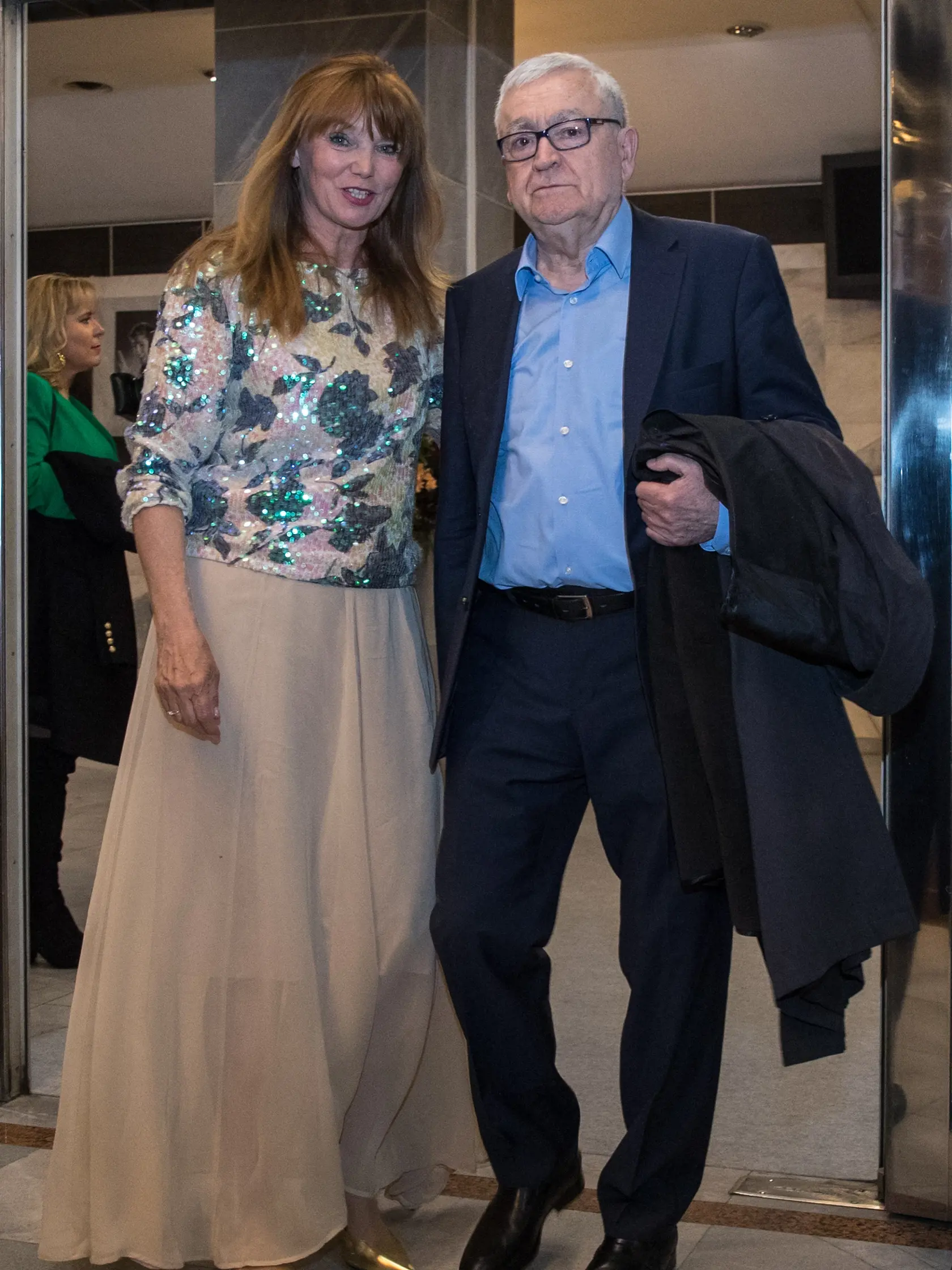 Riaditeľka Novej scény Ingrid Fašiangová a Stanislav Štepka.
