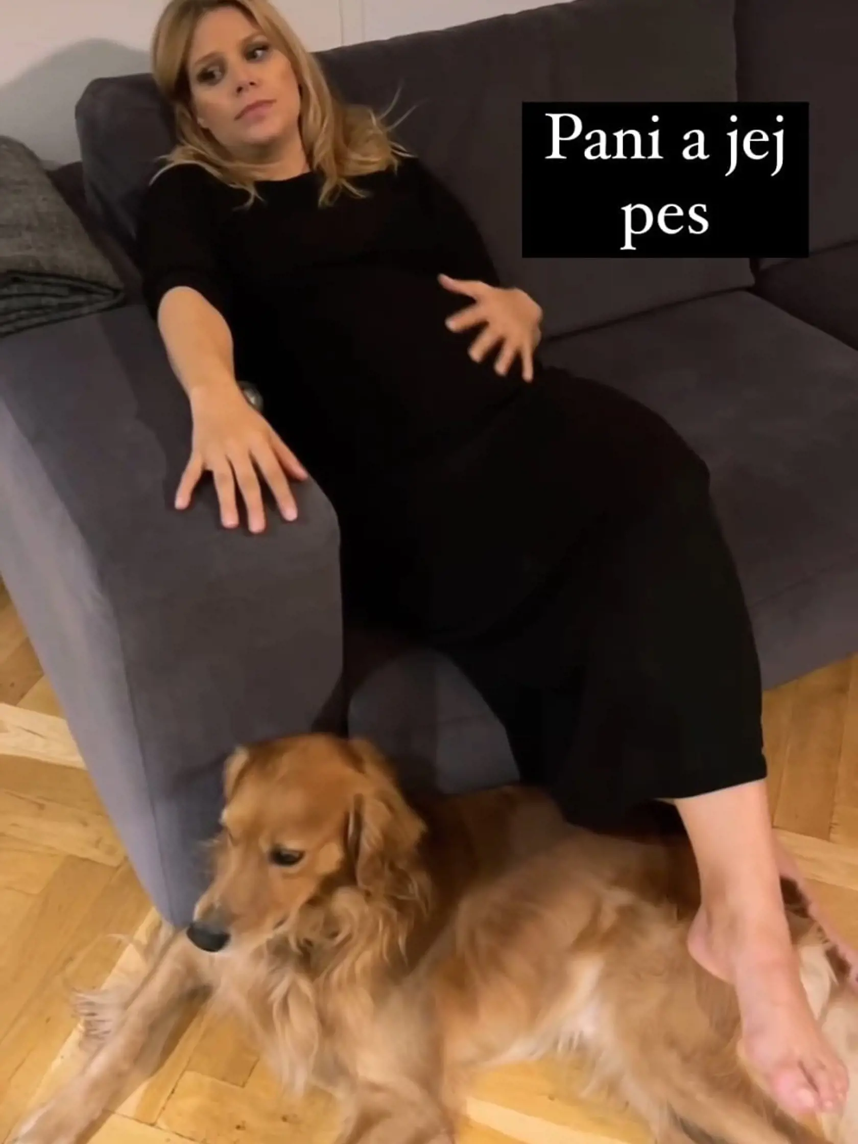 Na záberoch je už krásne vidieť Zuzanine rastúce tehotenské bruško.