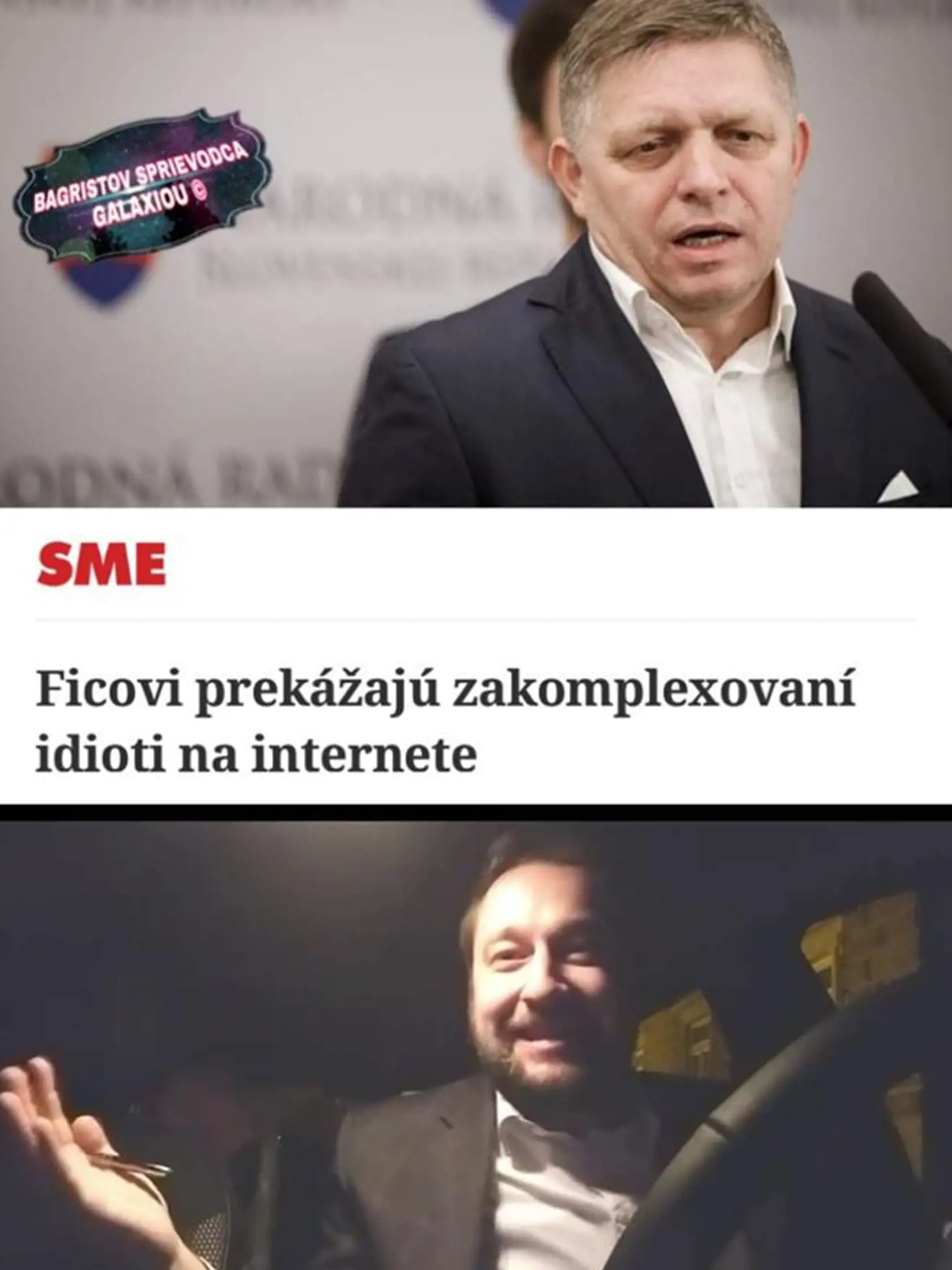 Internetoví humoristi si neodpustili príspevok s Ľubošom Blahom. Tento sa týka toho, ako sa Fico zastal Blahu.